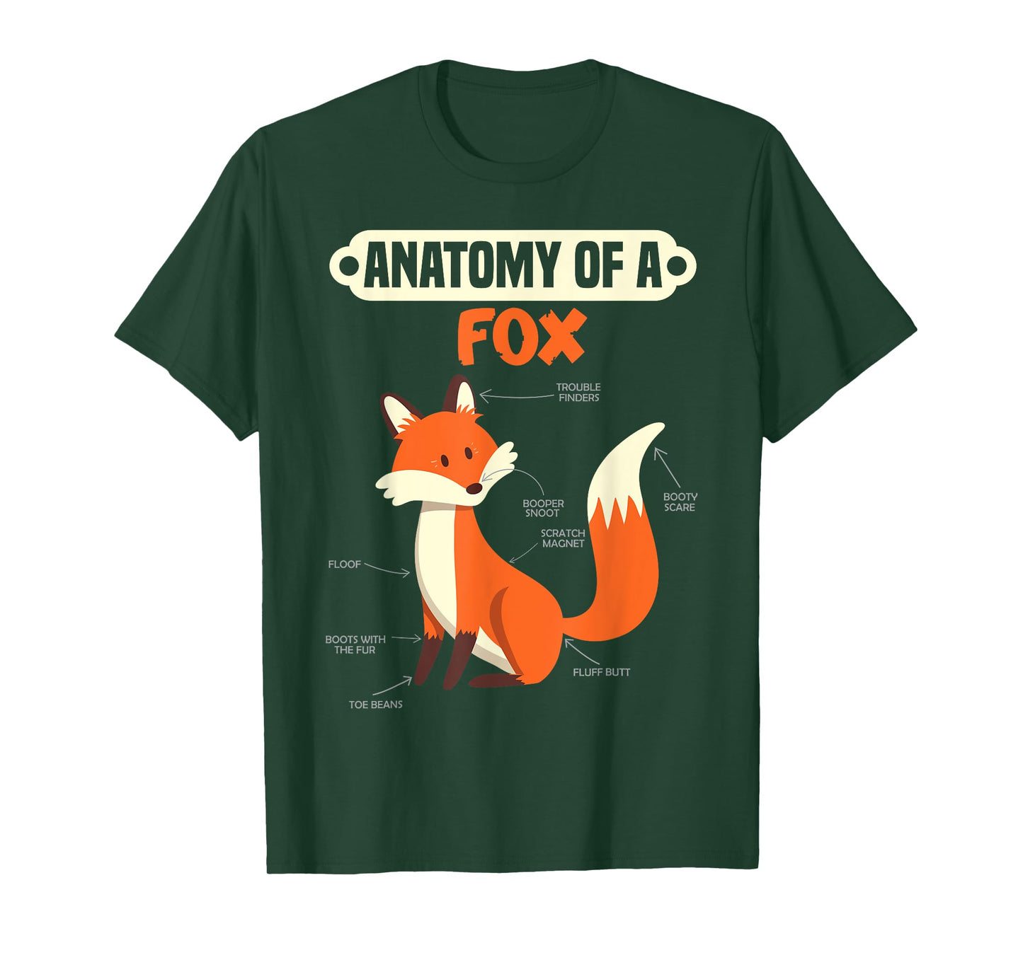Anatomy of a fox T-Shirt