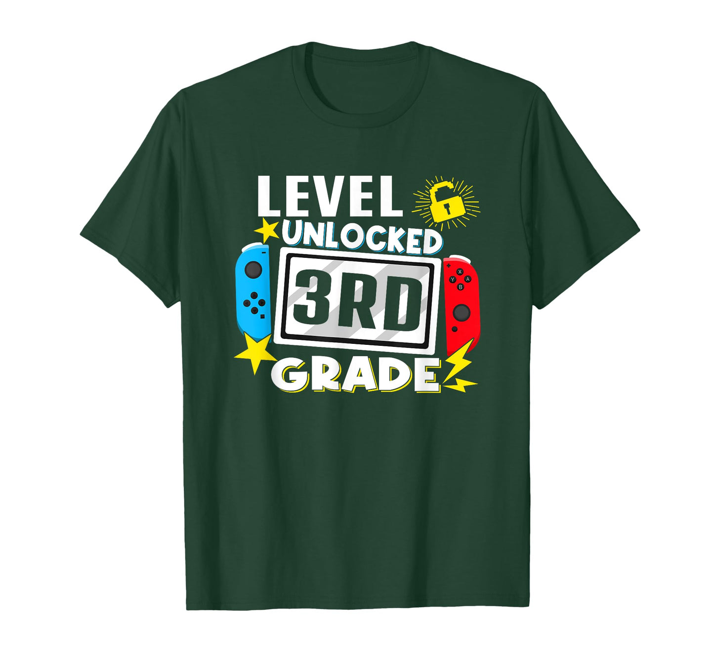 First Day Of 3rd Grade Level Unlocked Game Back To School T-Shirt