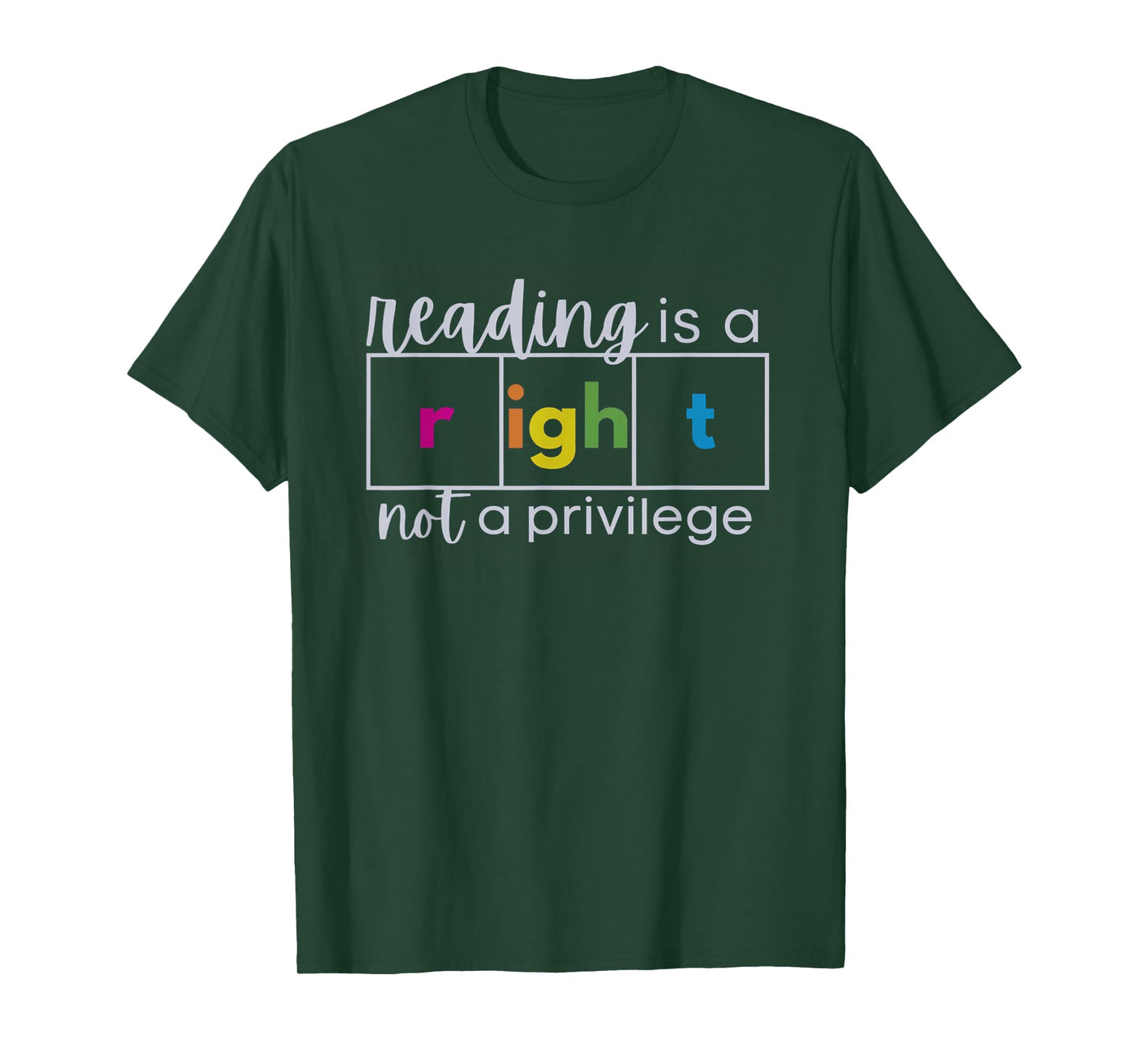 Reading is a Right Not a Privilege Reading Specialist T-Shirt