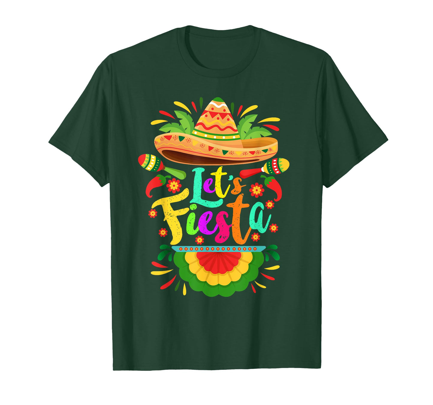 Let's Fiesta Cinco De Mayo Mexican Party Let's Fiesta T-Shirt