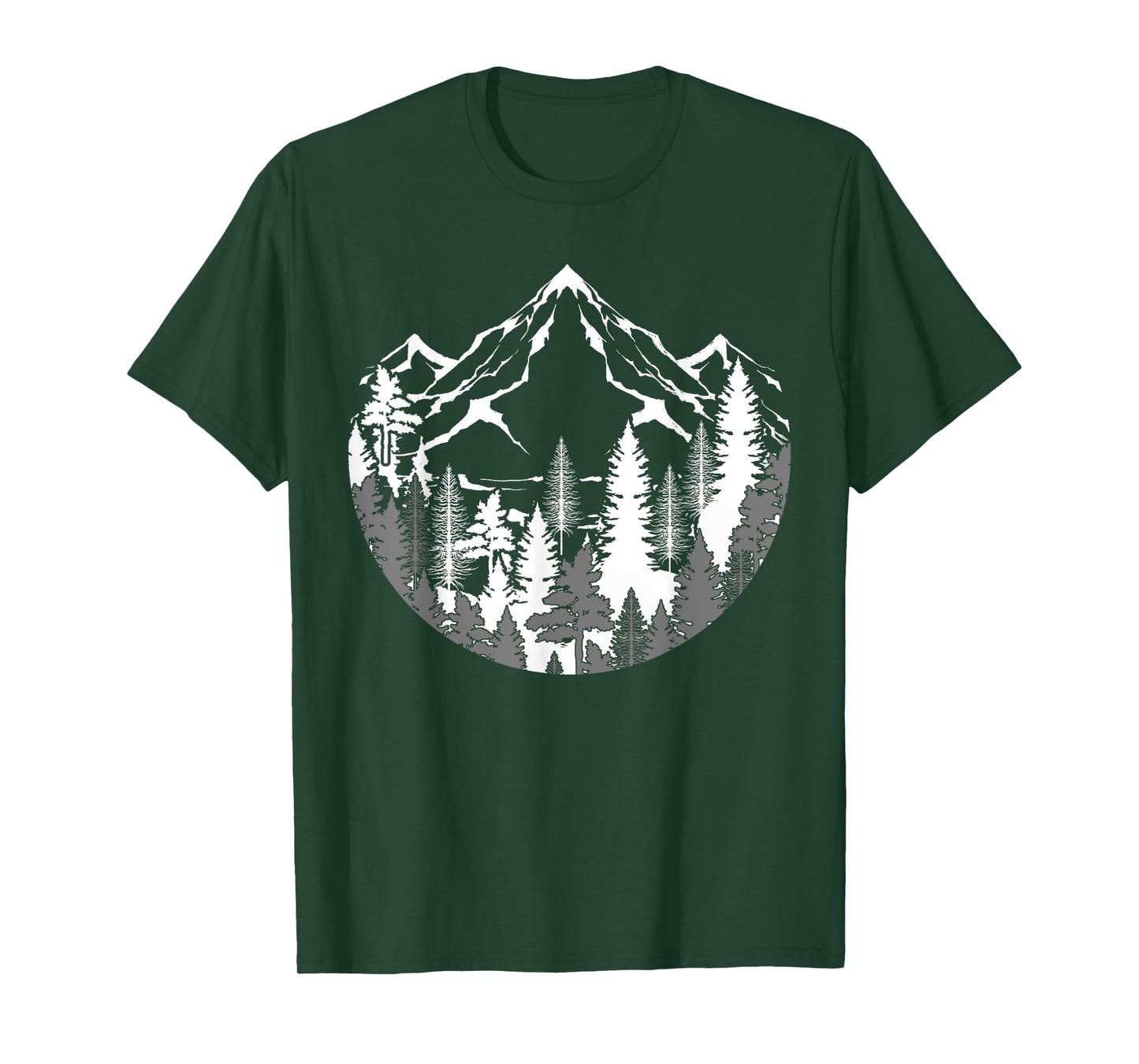 Forest Mountains Outdoor Nature Wildlife Trees Hiking T-Shirt