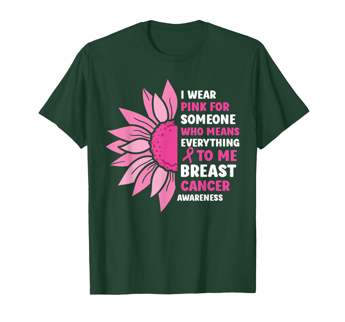 Cute in October We Wear Pink Women Breast Cancer Awareness T-Shirt