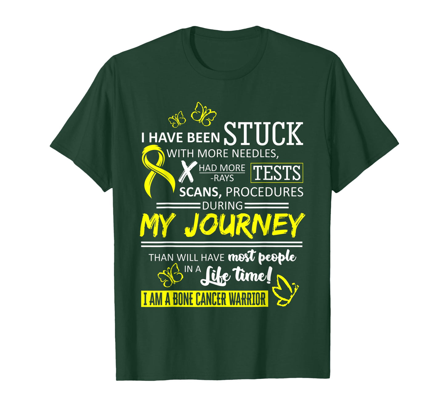My Journey I Am A Bone Cancer Warrior T-Shirt T-Shirt