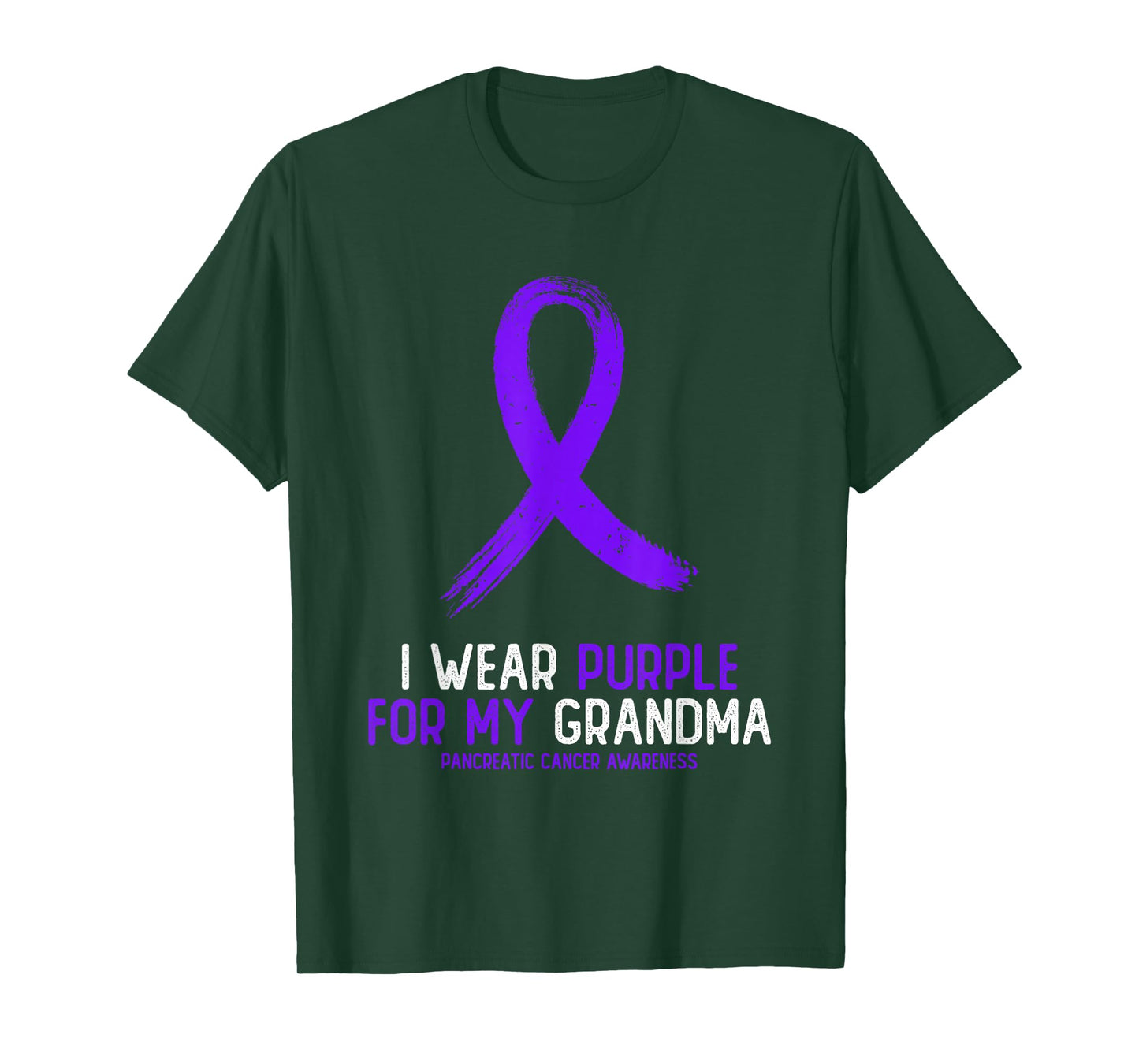 I Wear Purple For My Grandma Pancreatic Cancer Awareness T-Shirt