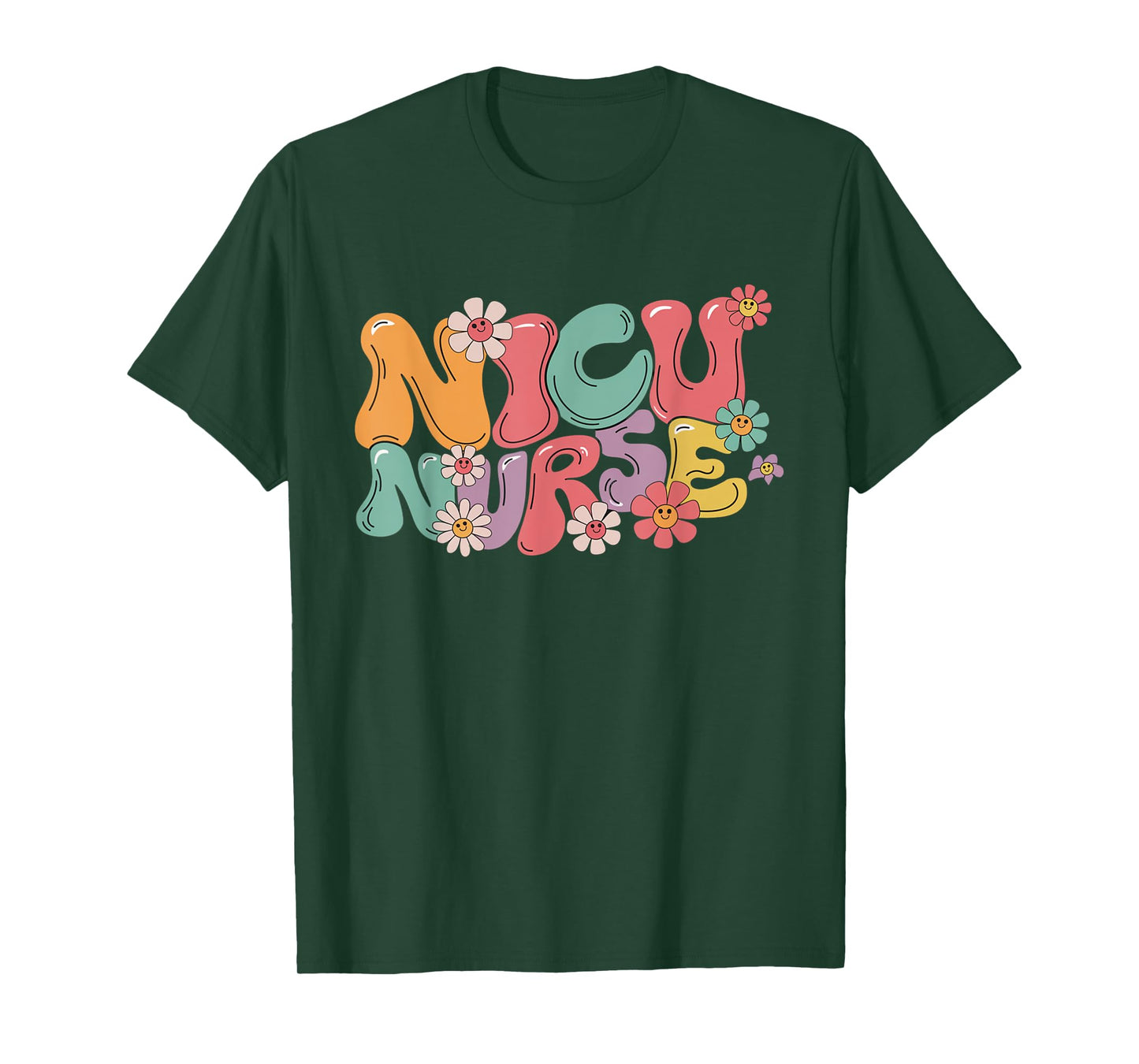 NICU Nurse ICU Groovy Nursing Neonatal Intensive Care Unit T-Shirt