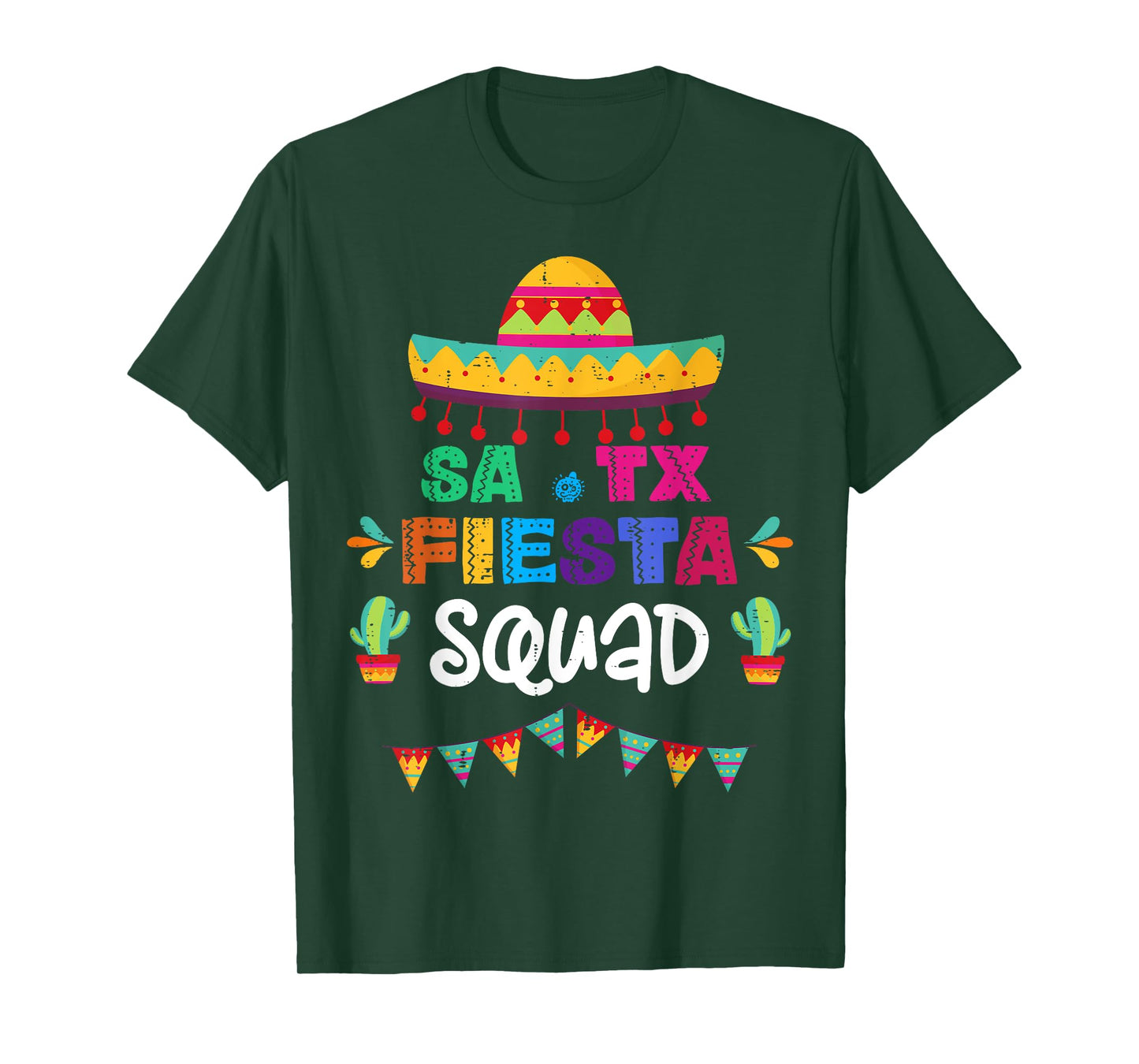 SA TX Fiesta Squad San Antonio Texas Cinco de Mayo Sombrero T-Shirt