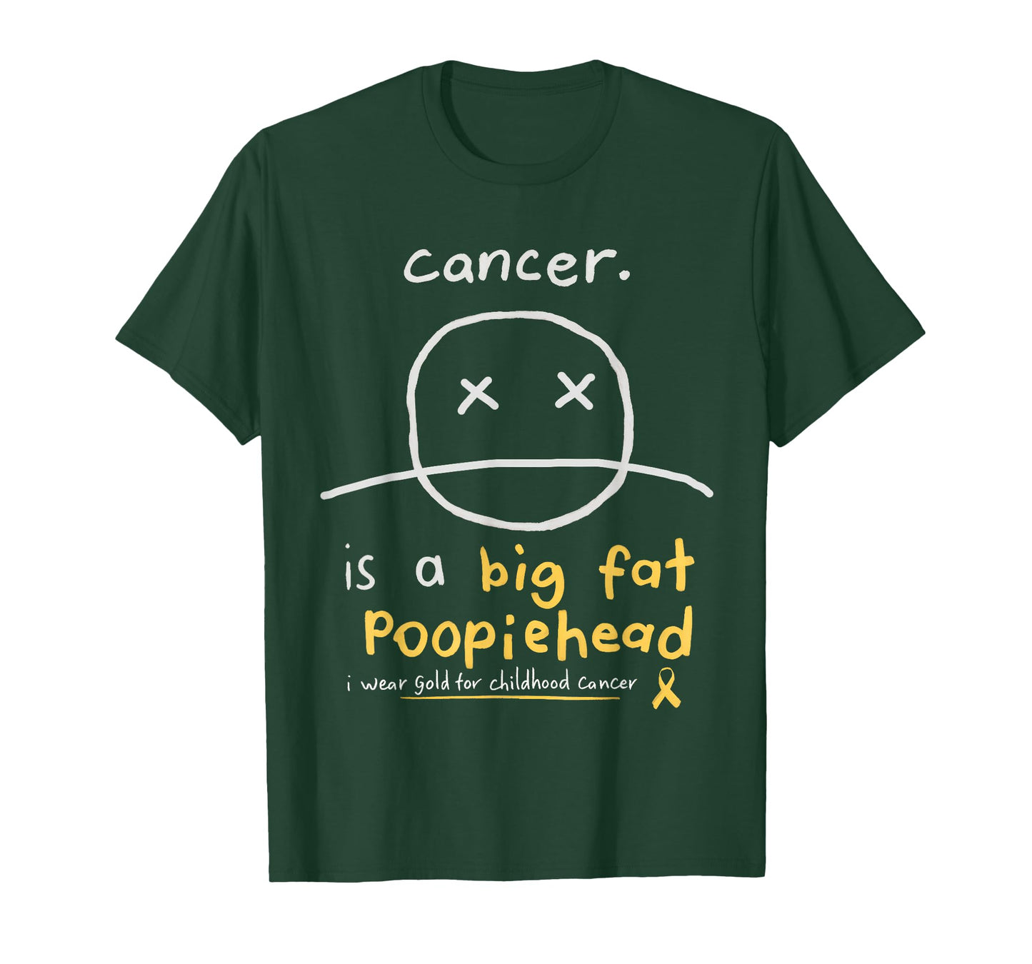 Childhood Cancer Awareness Smile Face Fighters - Survivors T-Shirt