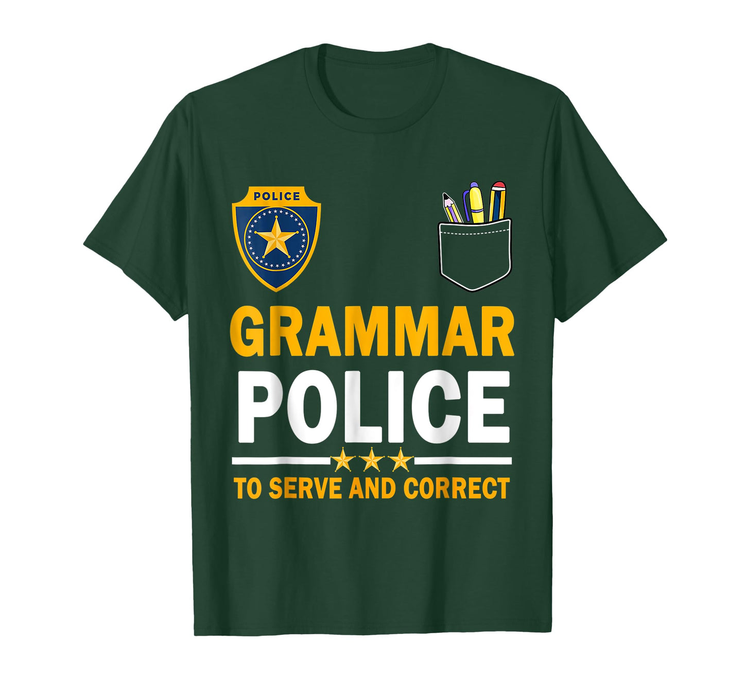 Funny English Teacher Grammar Police T-Shirt