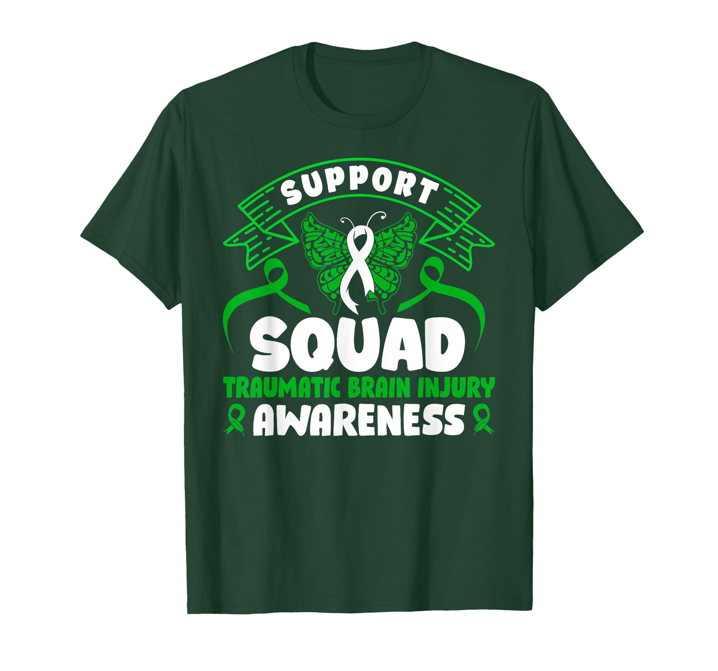 Support TBI Support Squad Traumatic Brain Injury Awareness T-Shirt