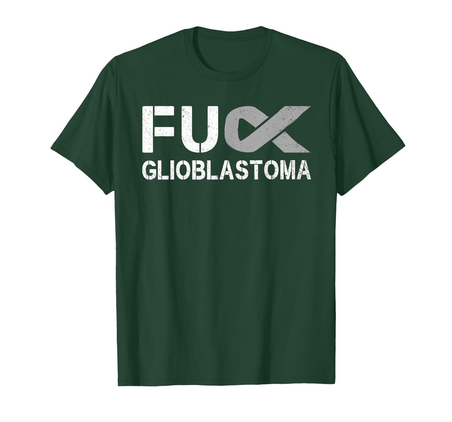 Fuck Glioblastoma FU Cancer Awareness Ribbon Warrior Fighter T-Shirt