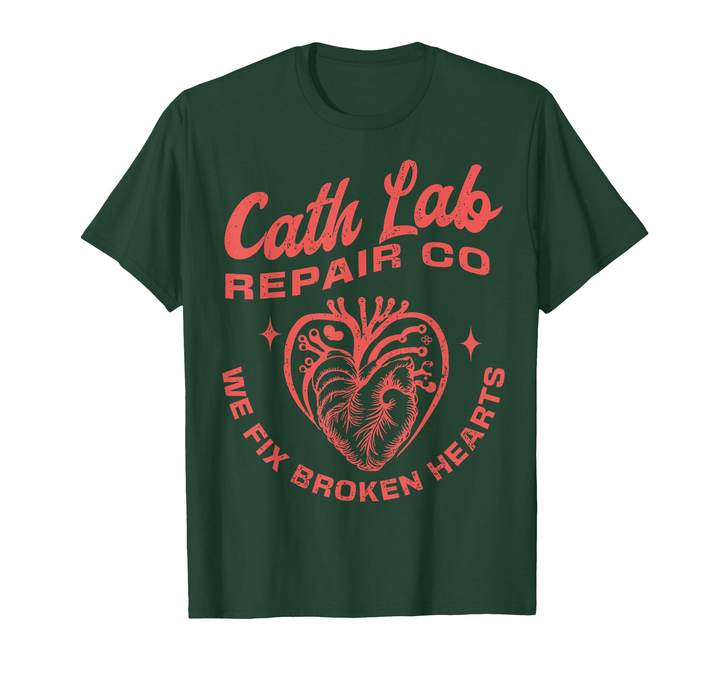 Cath Lab Repair Co Funny Valentine Day Cath Lab Nurse Outfit T-Shirt