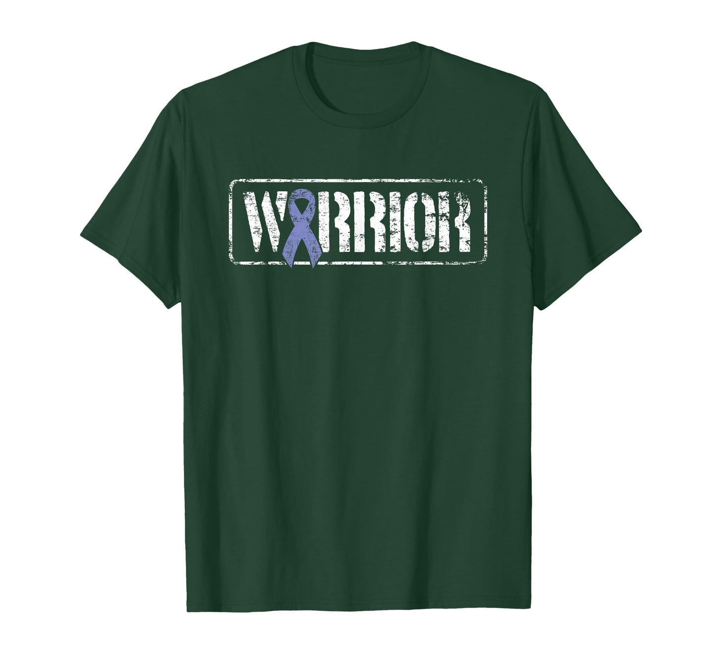 Stomach Cancer Warrior - Periwinkle Military Style Ribbon T-Shirt