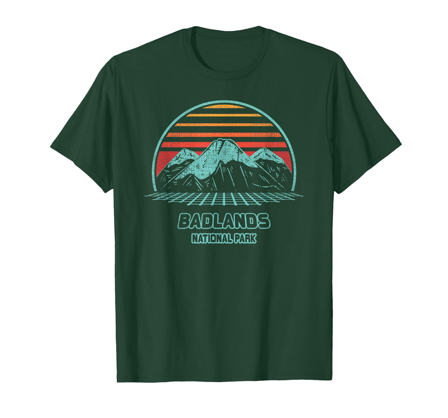 Badlands National Park Retro Hiking Vintage 80s Style T-Shirt
