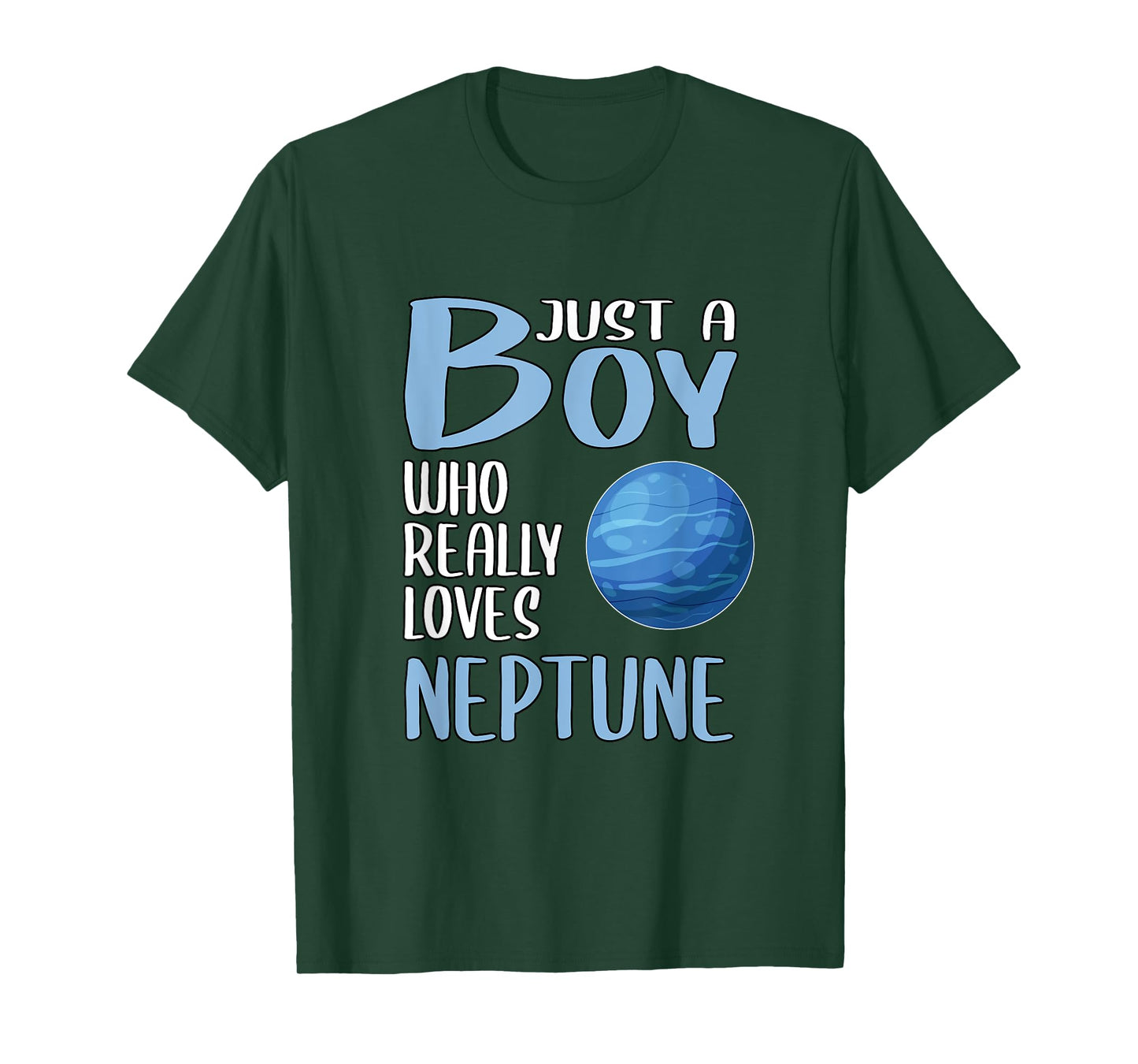 Mens Neptune Gift Just A Boy Who Really Loves Neptune T-Shirt