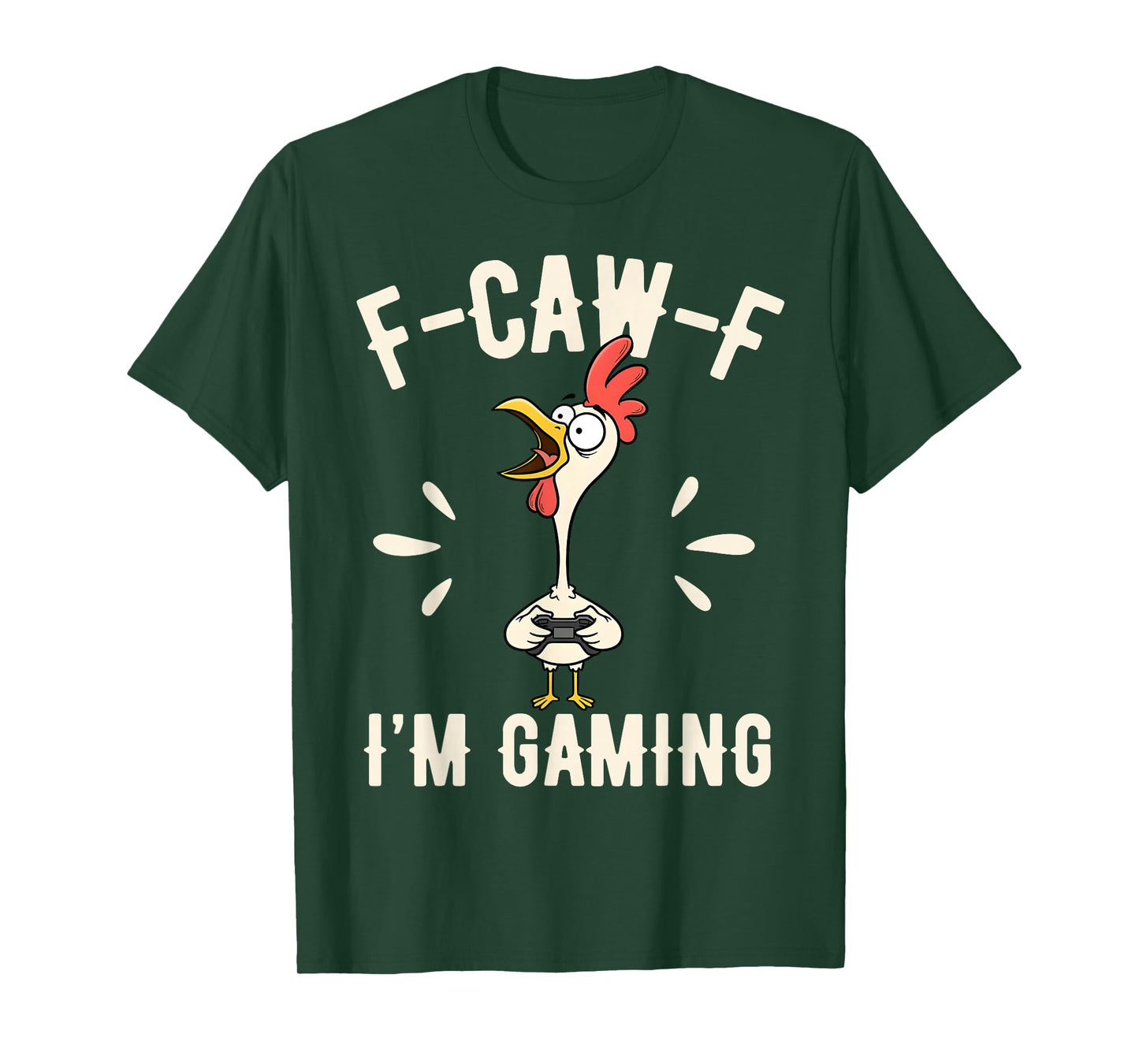 FCAWF Funny Farm Animal Humor for Bird Lovers Rooster Gaming T-Shirt