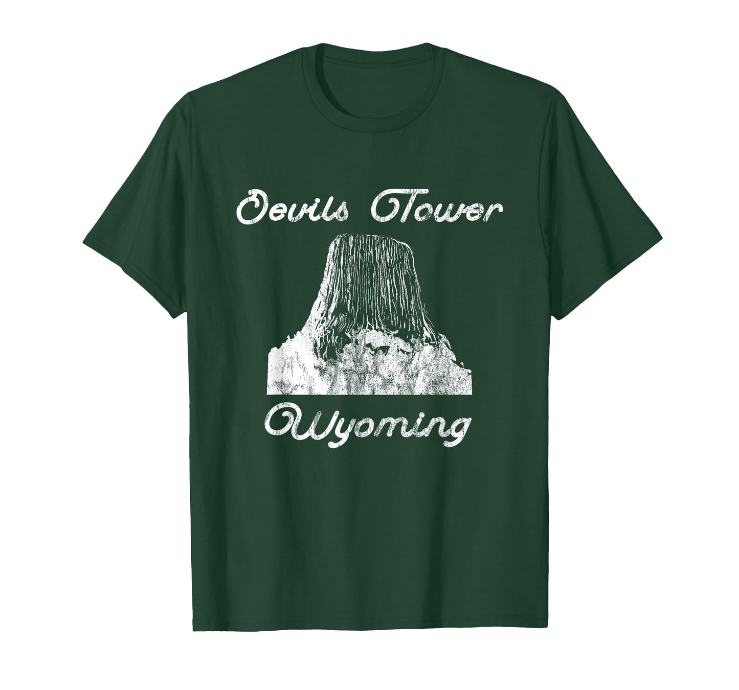 Devils Tower Wyoming National Monument Retro Vintage T-Shirt