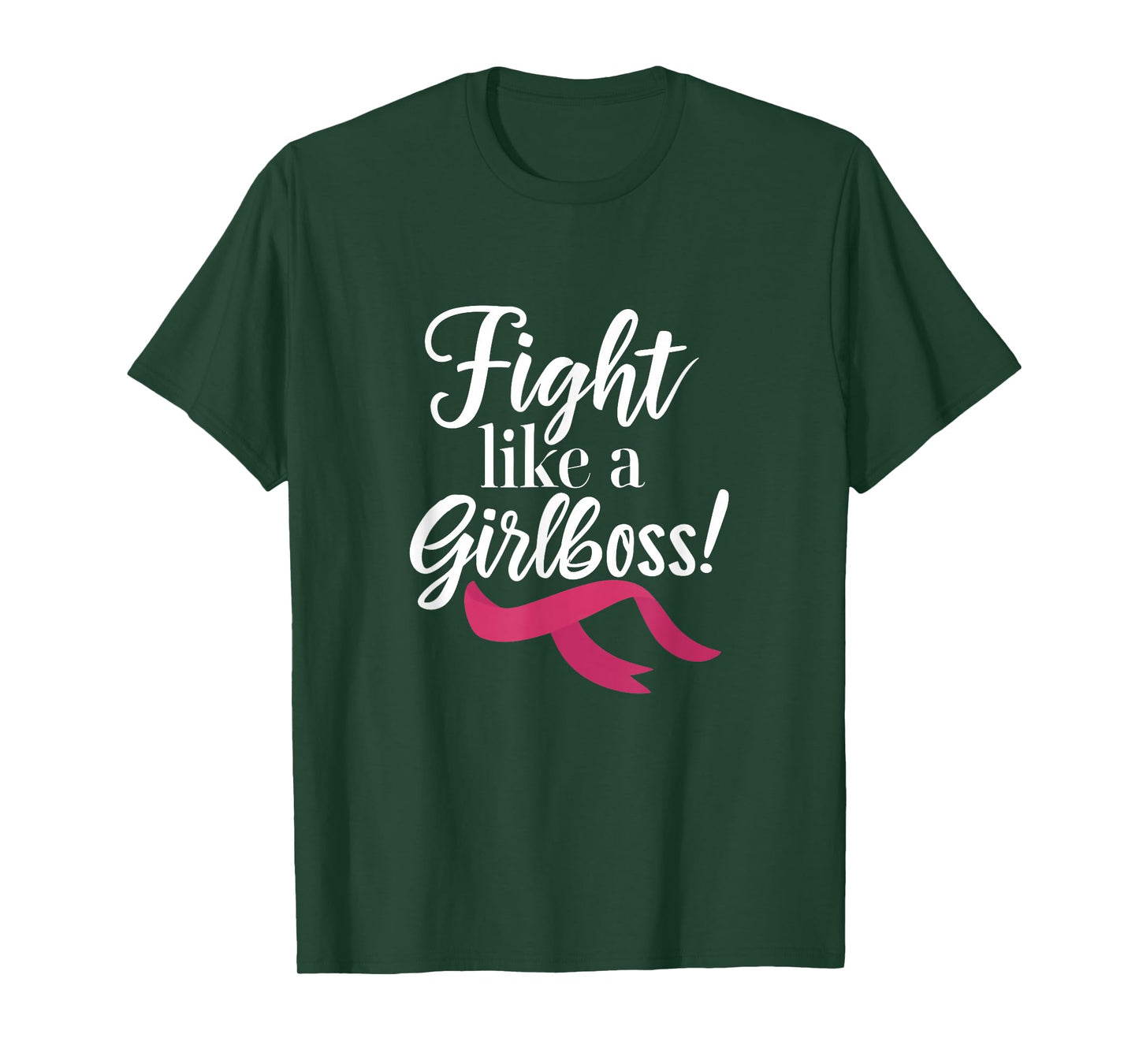 Fight Like a Girlboss! Breast Cancer Awareness Girl Support T-Shirt