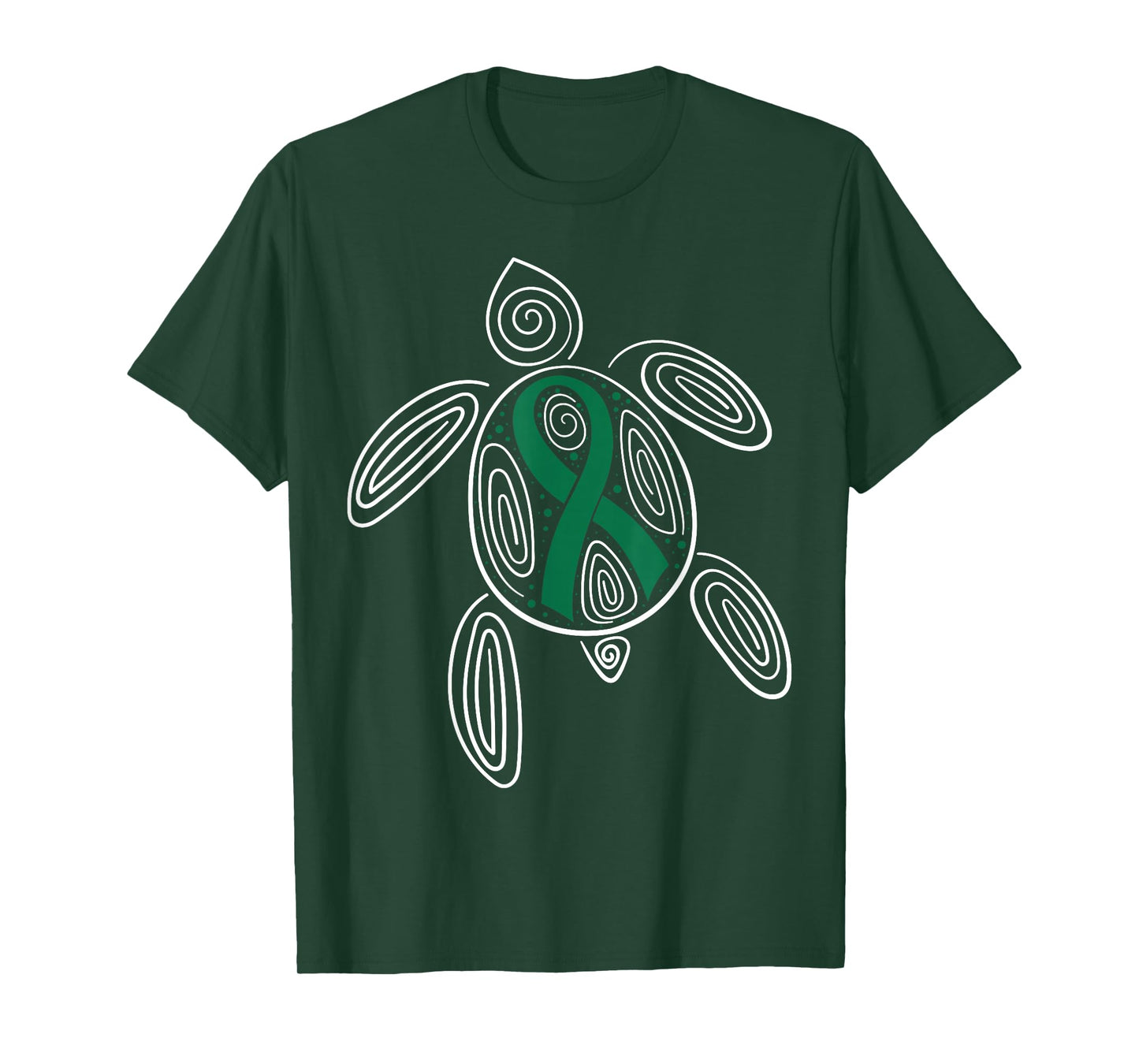 Liver Cancer Awareness Primary Hepatic Green Ribbon Jaundice T-Shirt