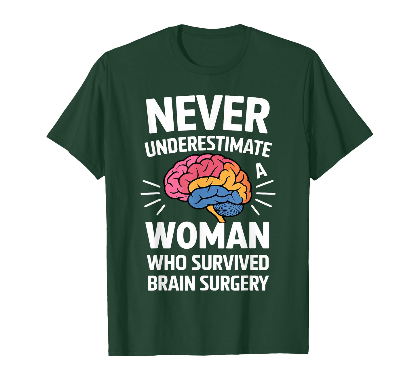 Cute Brain Surgery Art For Women Brain Tumor Cancer Survivor T-Shirt