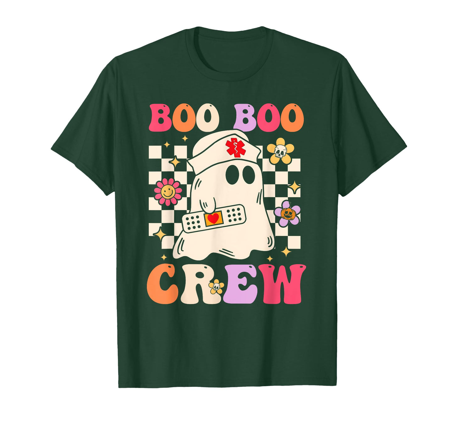 Groovy Boo Boo Crew Nurse Ghost Paramedic Funny Halloween T-Shirt
