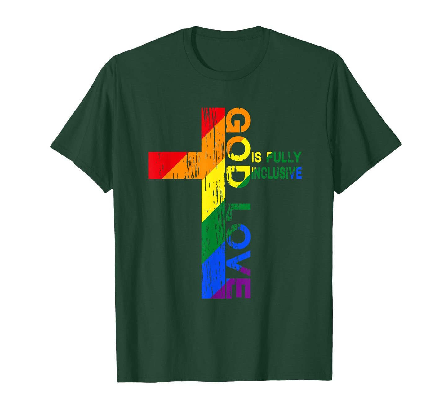 God's Love Is Fully Inclusive Christian Jesus LGBT Gay Pride T-Shirt