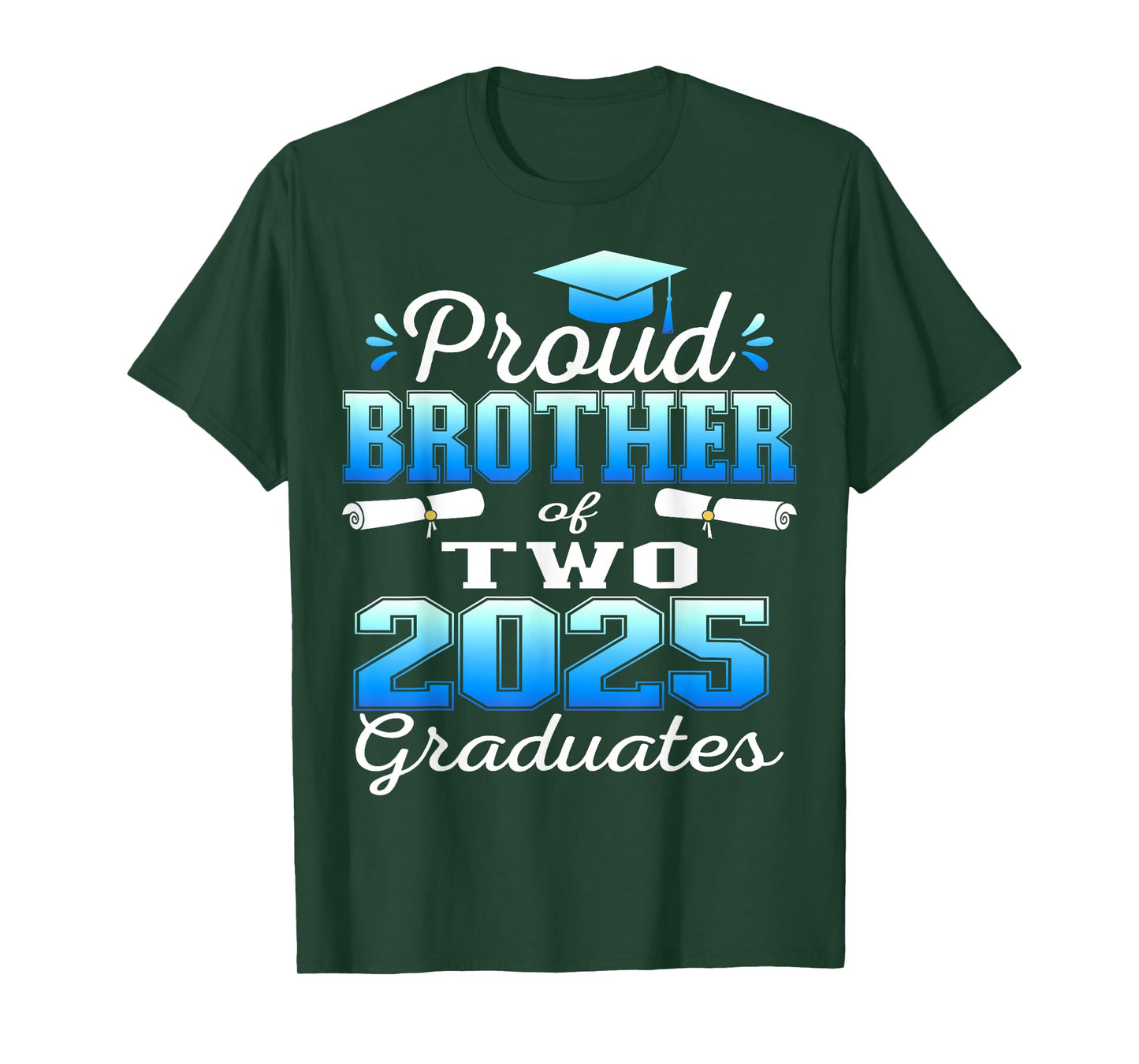 Proud Brother of Two 2025 Graduates Graduation family T-Shirt