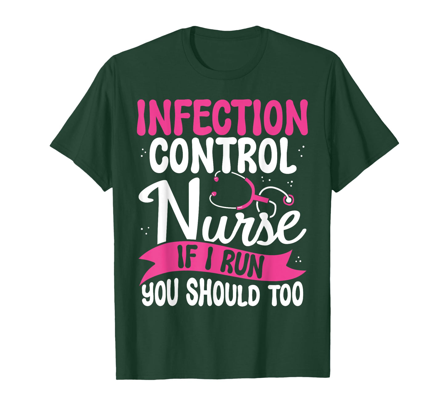 Funny Infection Control Nurse Gifts Graduation Badge Nurse T-Shirt