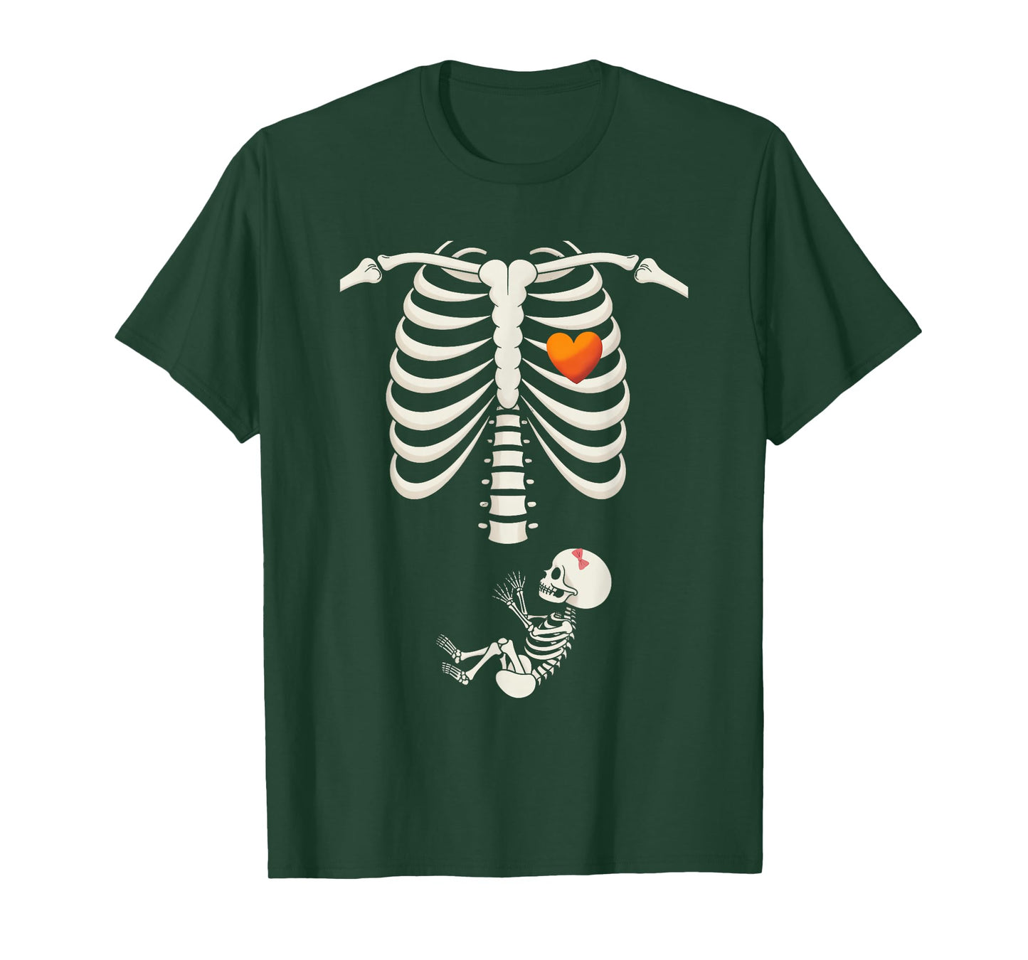 Baby Shower Skeleton Halloween Pregnancy Annoucement Girls T-Shirt