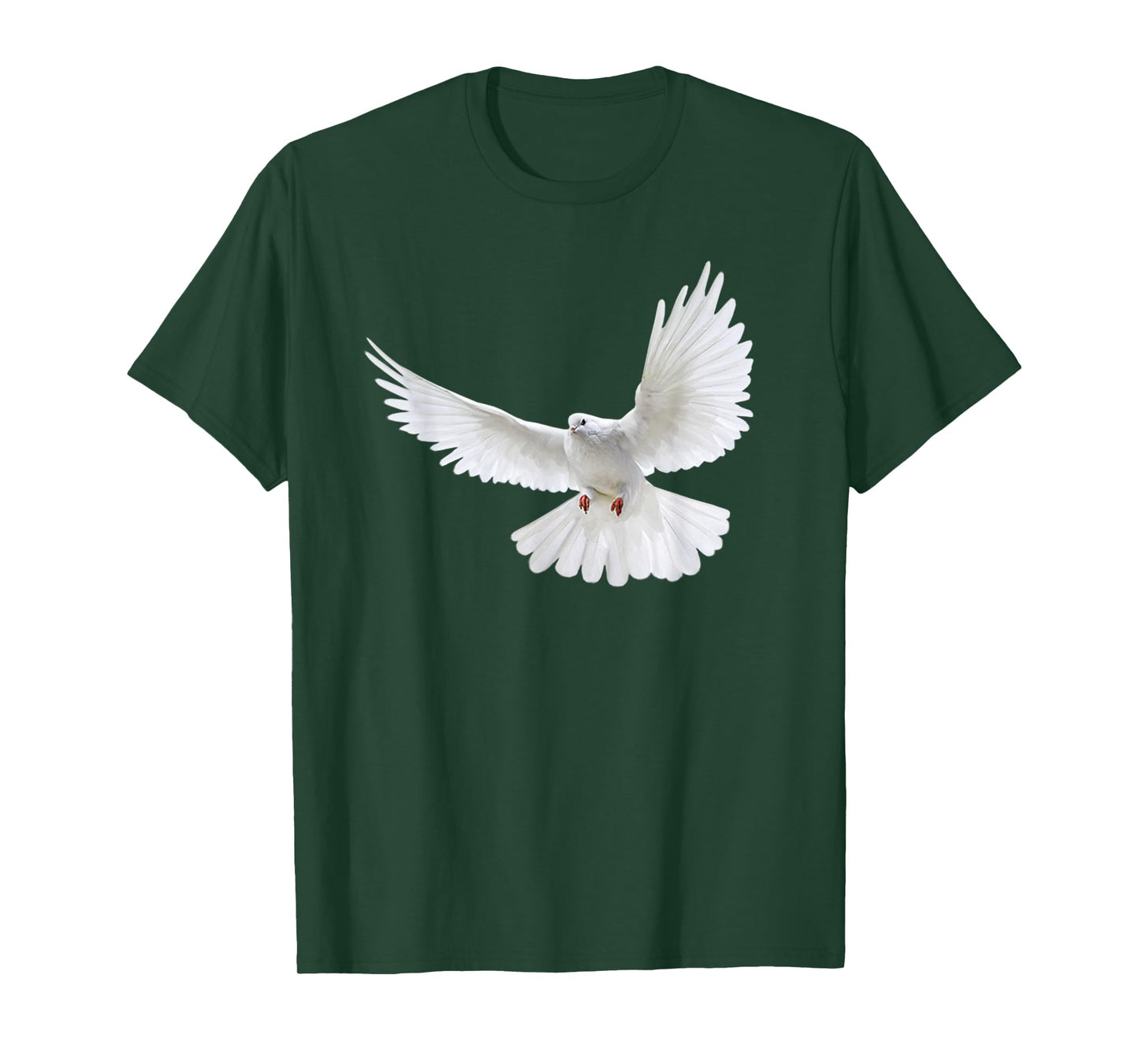 Beautiful Flying Peaceful White Dove Photo Silhouette T-Shirt