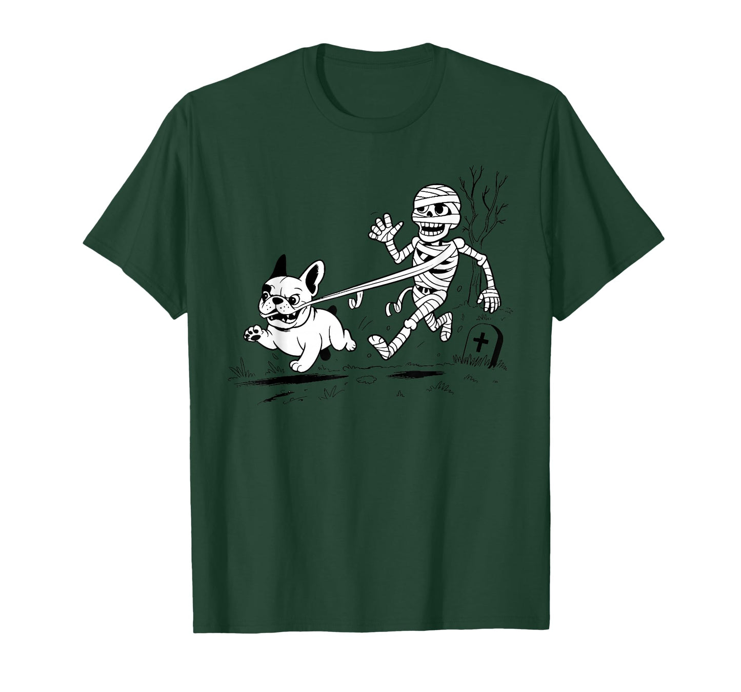 Halloween Dog, Funny Skeleton, Skeleton Chasing Dog Kids T-Shirt