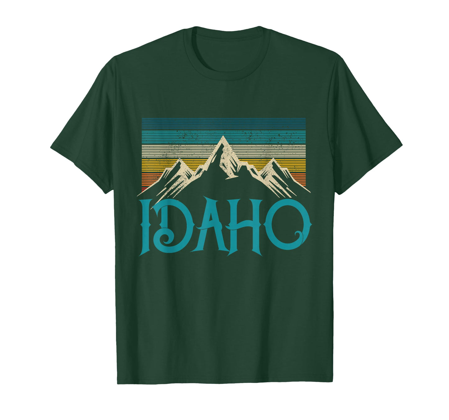 Idaho Vintage Mountains Nature Hiking Pride Souvenirs Gift T-Shirt