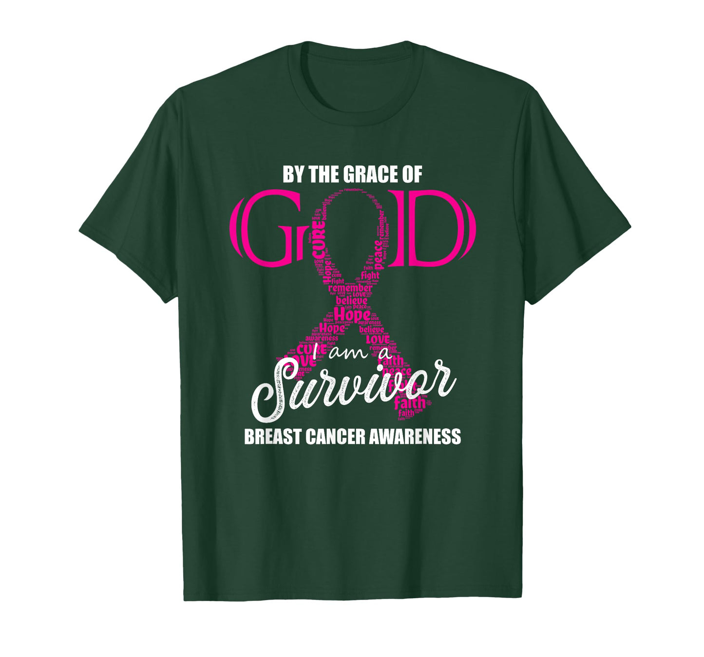 By The Grace Of God I am a Breast Cancer Survivor T-Shirt