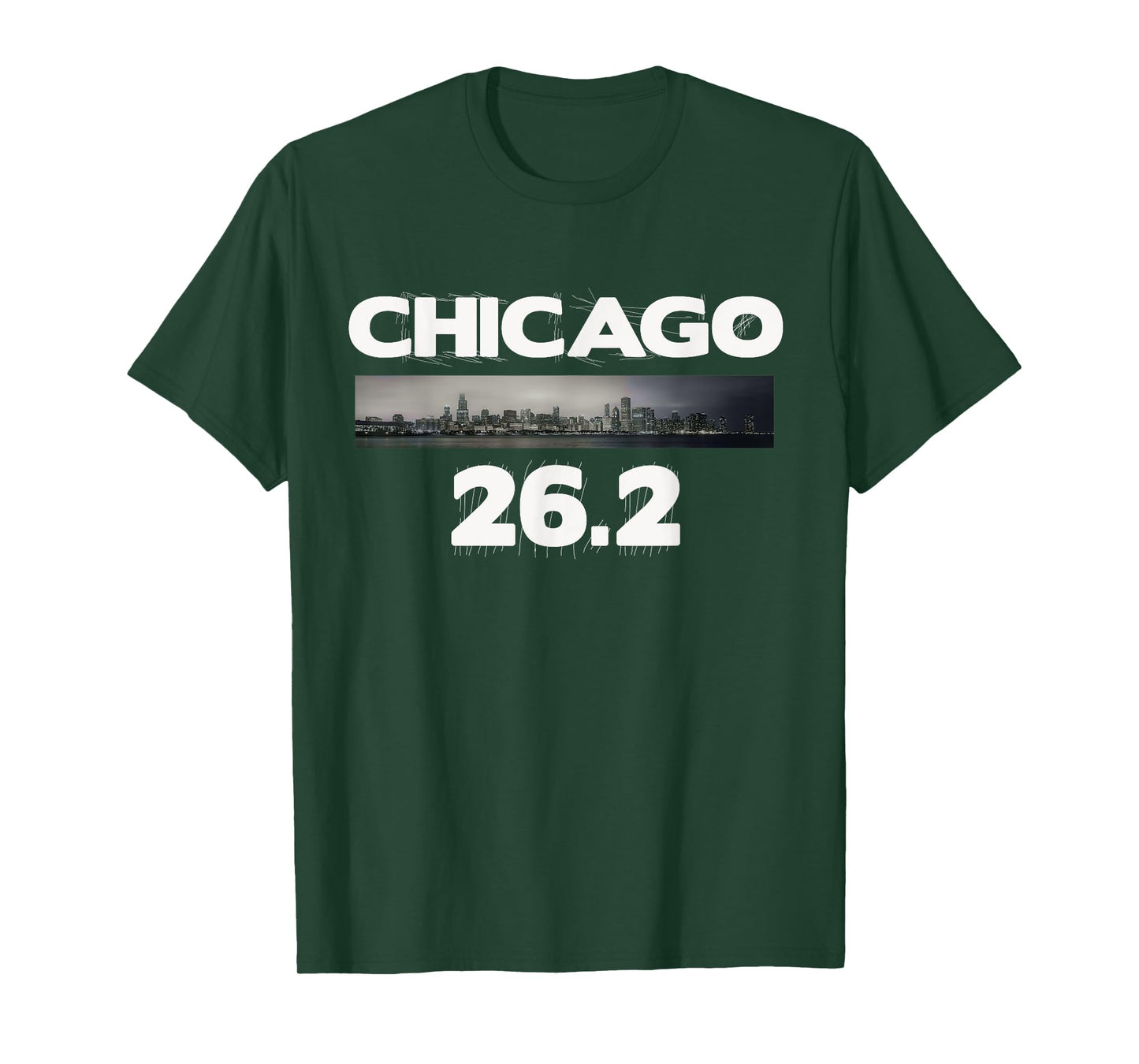 Chicago 26.2 miles Marathon Runner T-Shirt Running Tee T-Shirt