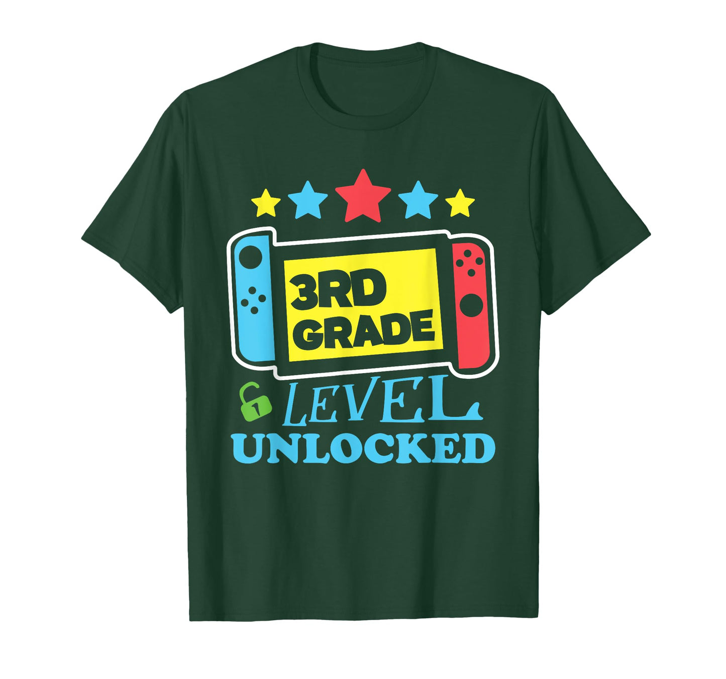 Game Gaming 3rd Grade Level Unlocked First Day Boys Gifts T-Shirt