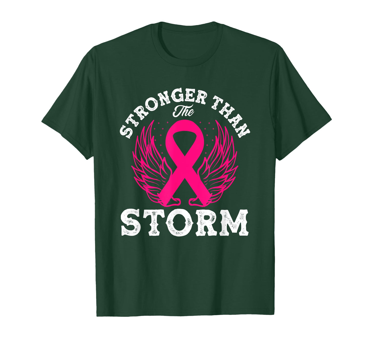 Stronger Than The Storm Breast Cancer Awareness T-Shirt