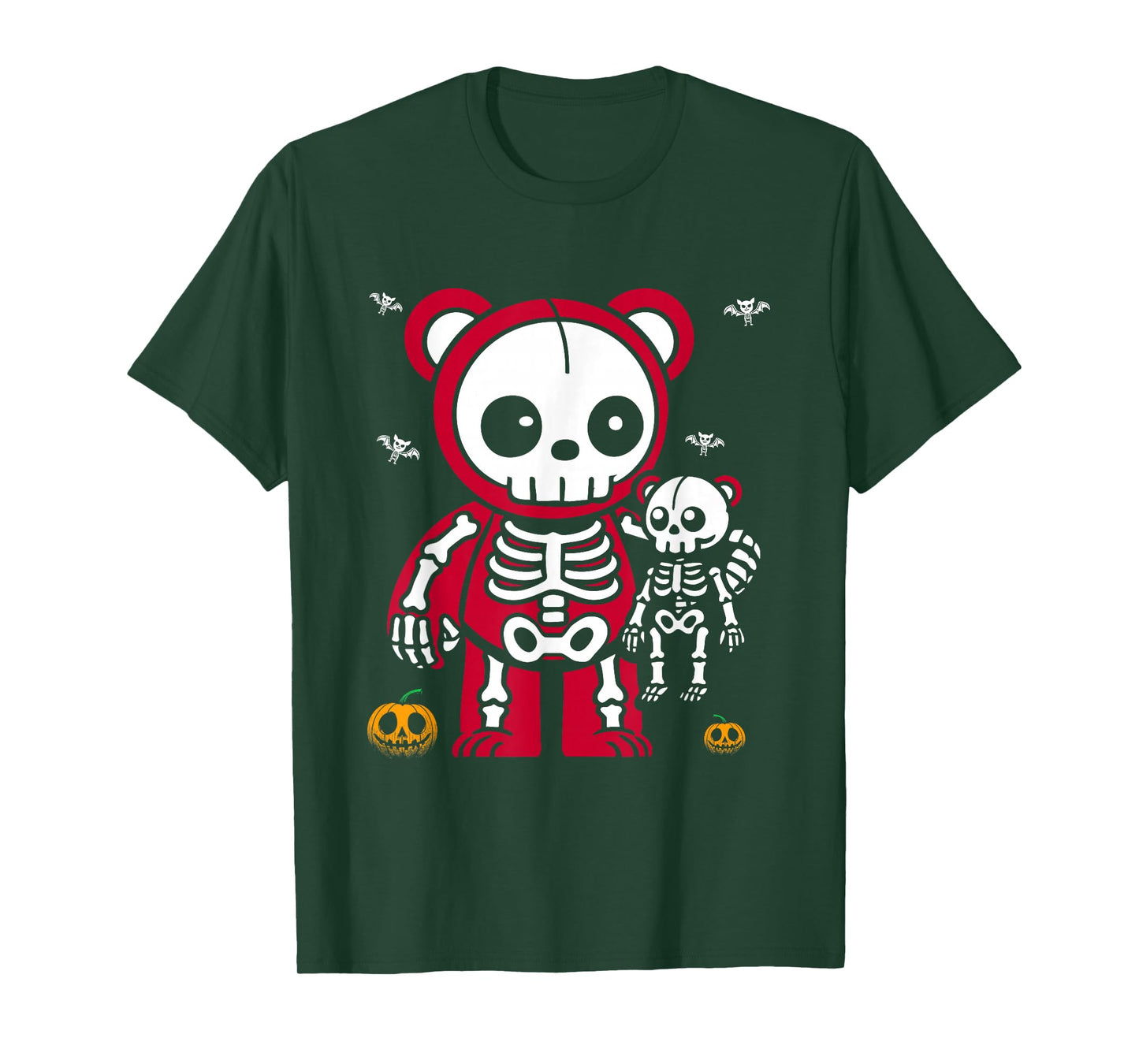 Cute Skeleton Bear Halloween Costume for Spooky Season T-Shirt