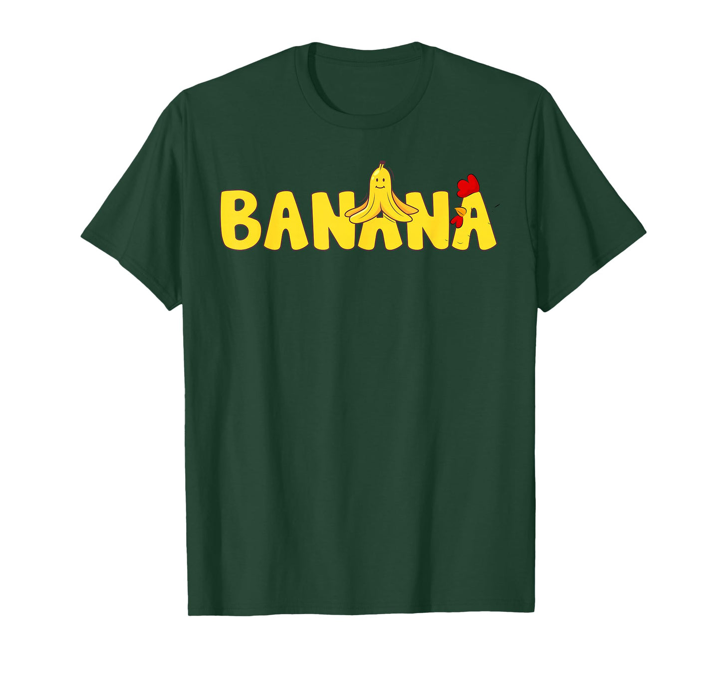 Funny Chicken & Banana Halloween Couples Family Costume 2025 T-Shirt
