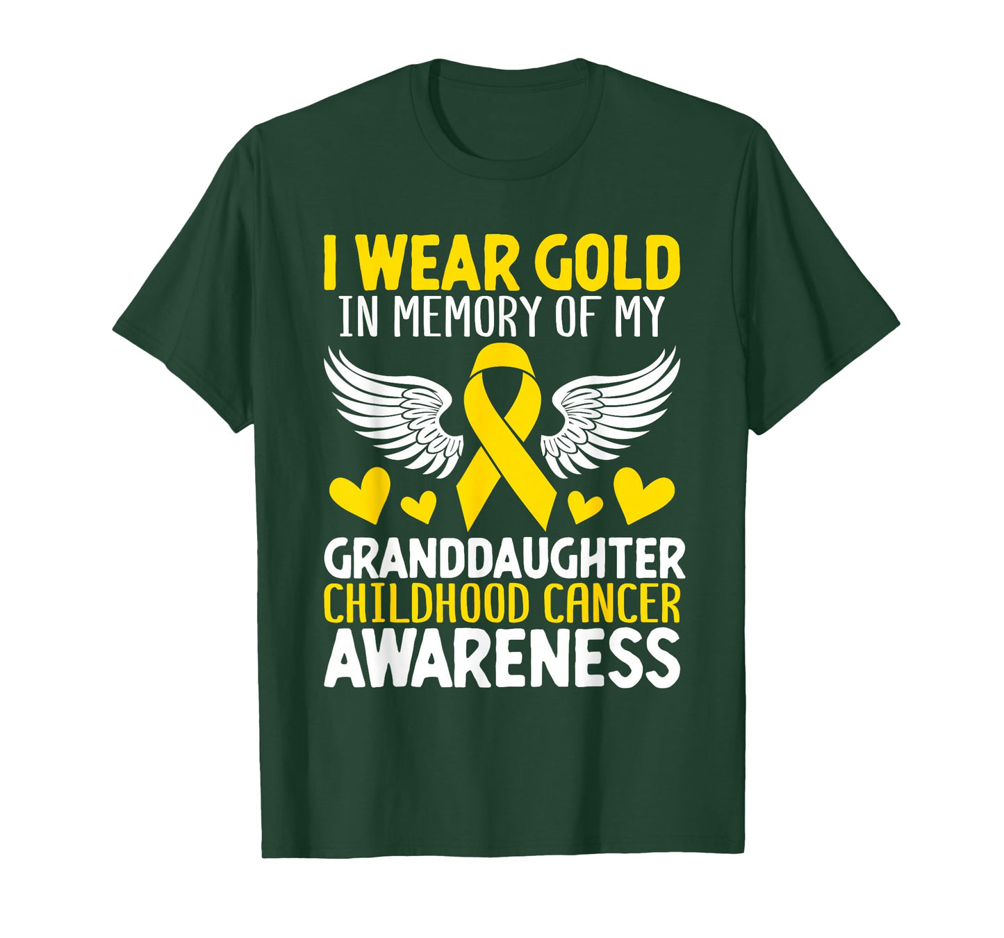 Childhood Cancer Granddaughter Childhood Cancer Awareness T-Shirt