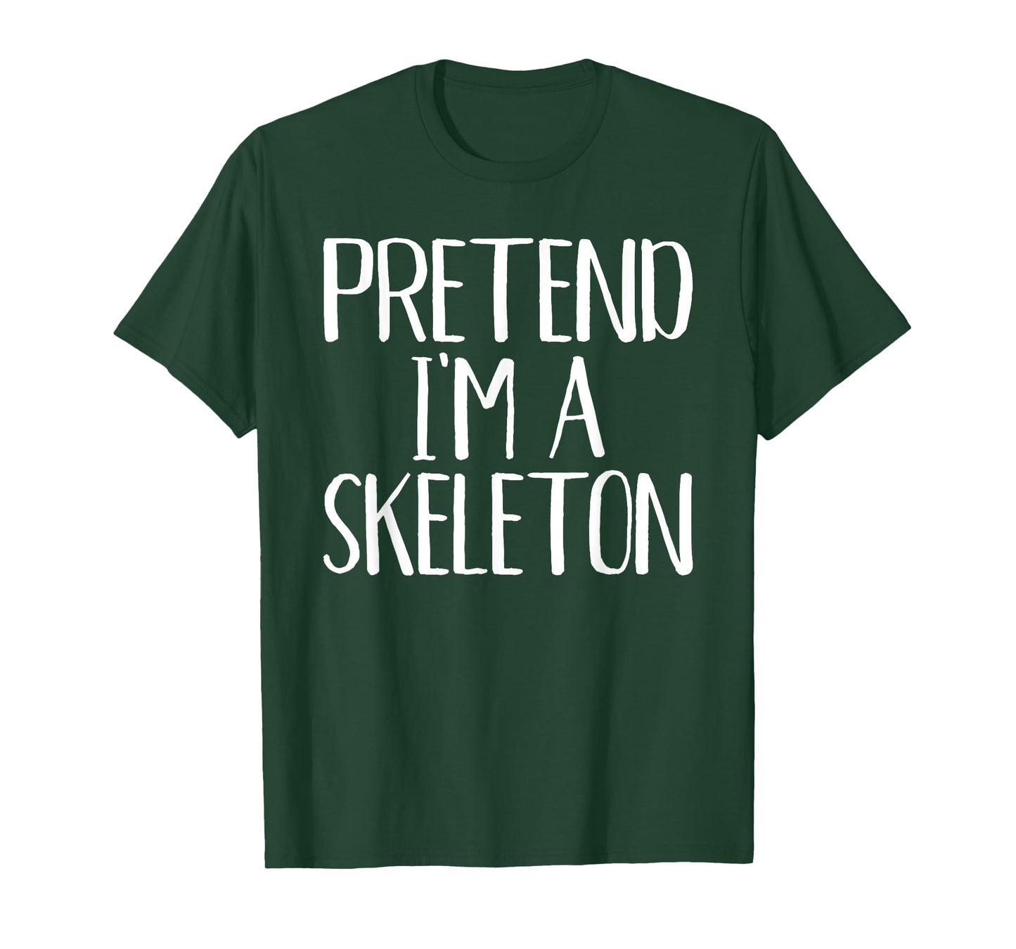 Pretend I'm A Skeleton Costume Family Funny Halloween Party T-Shirt
