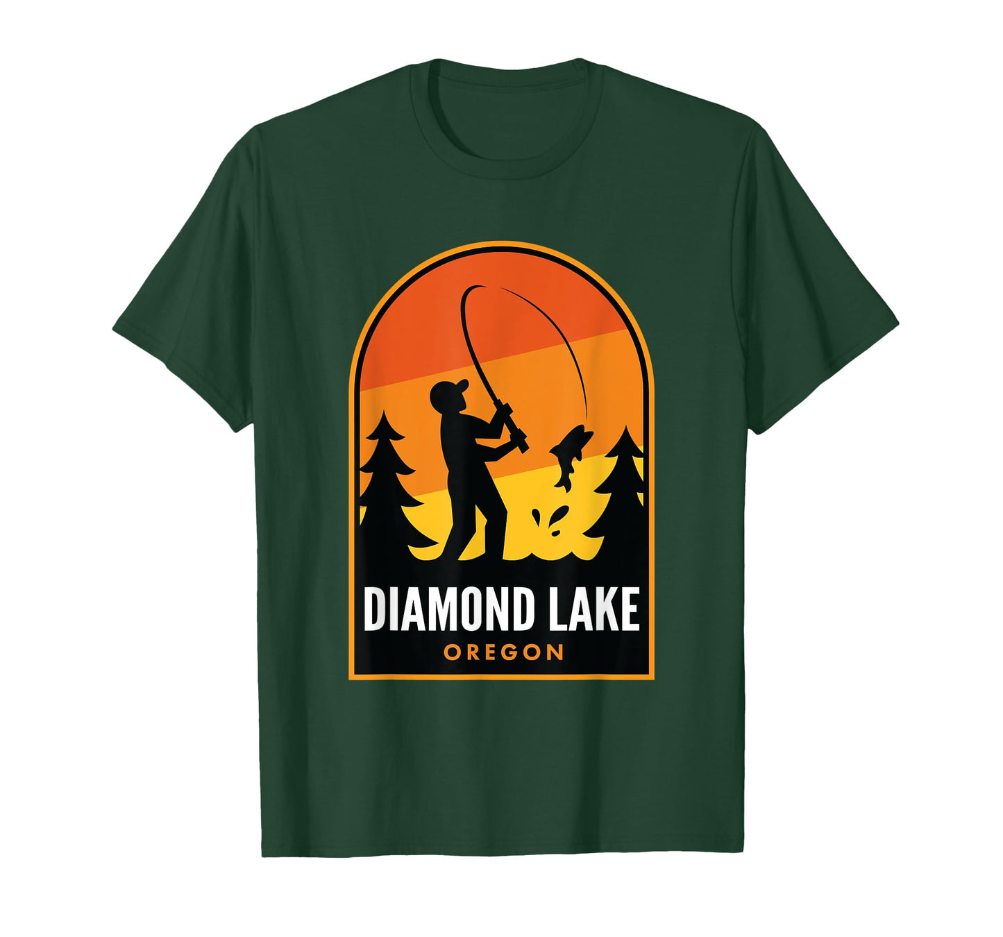 Diamond Lake Oregon Fishing T-Shirt