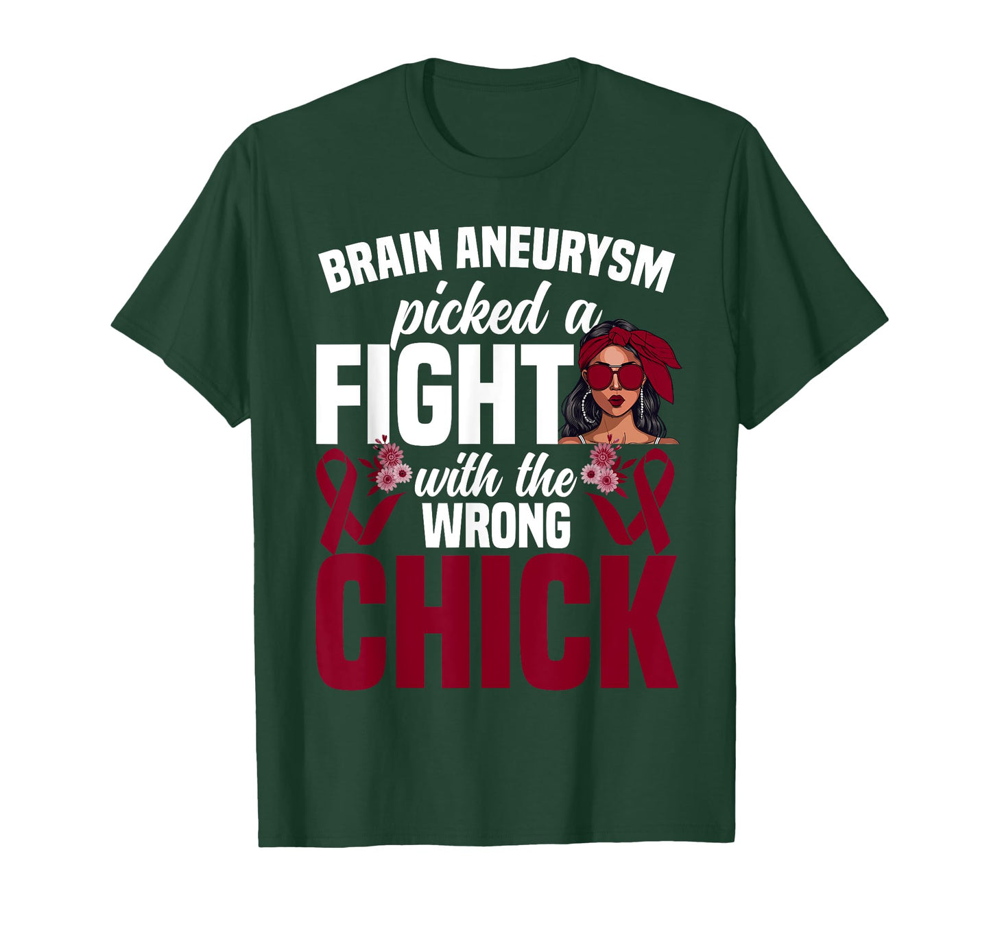 Brain Aneurysm Awareness Women Girls Survivor Brain Aneurysm T-Shirt