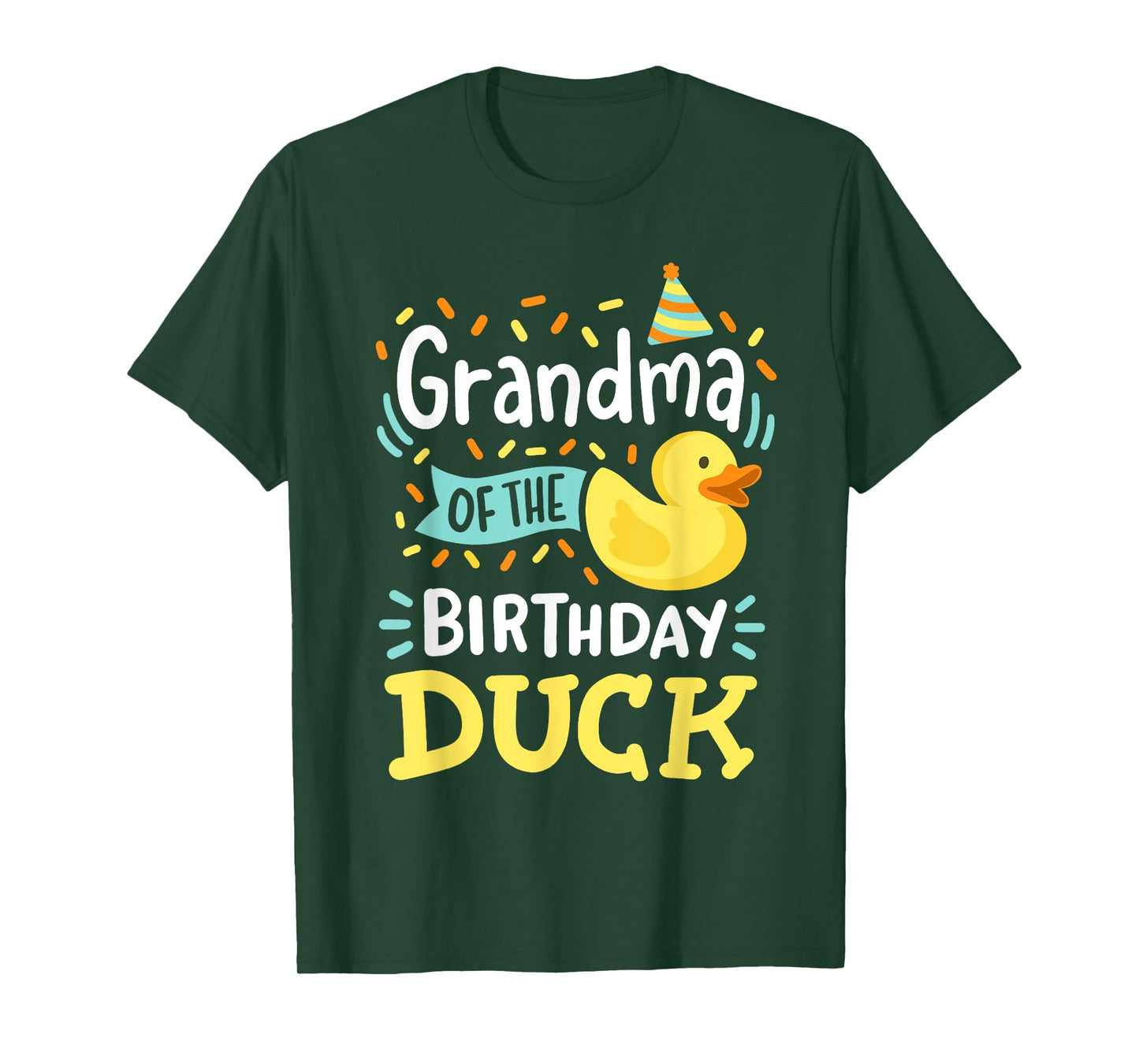 Grandma Of The Birthday Duck Boy Rubber Duck Bday Family T-Shirt