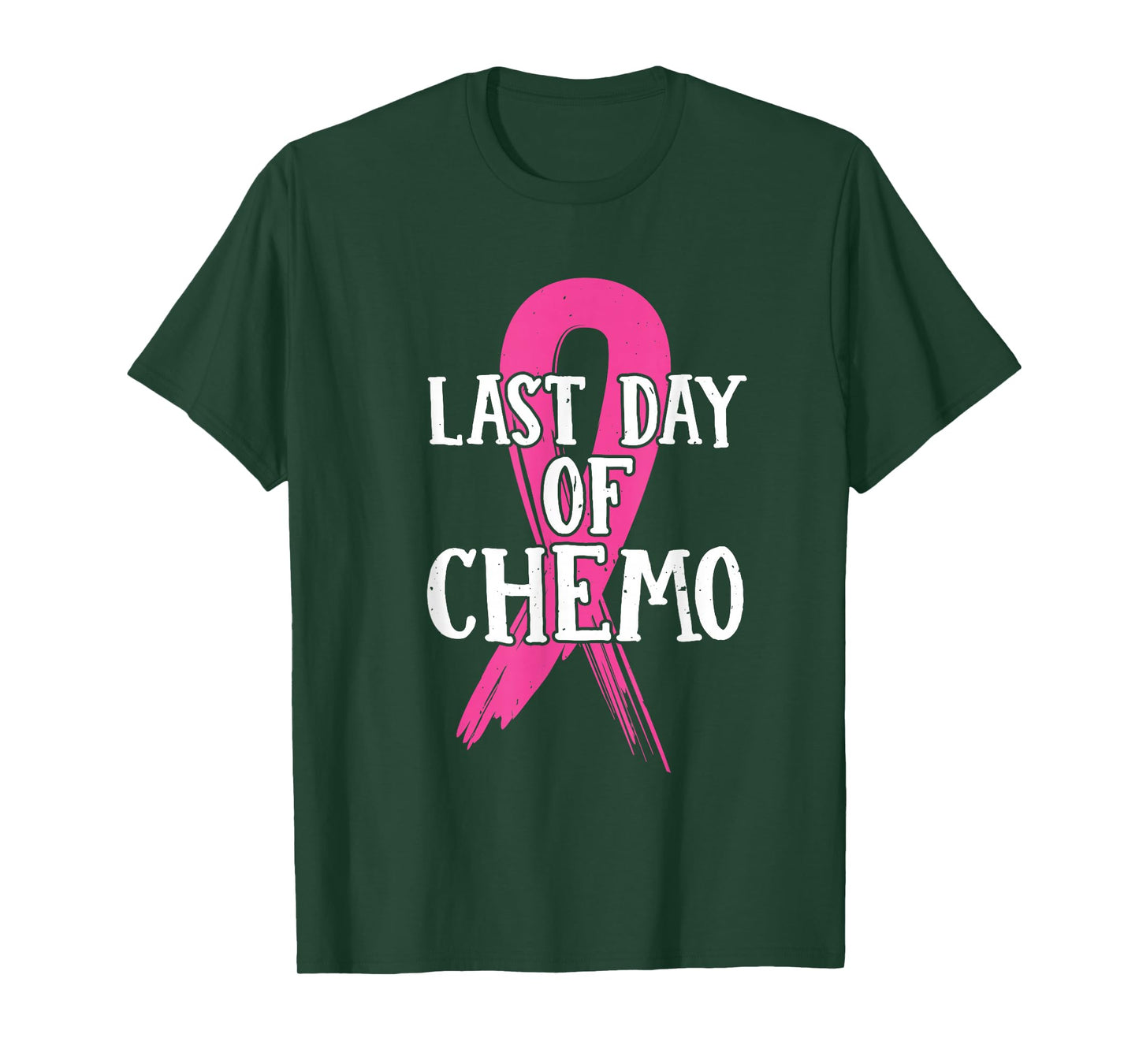 Pink Ribbon Last Day Of Chemo Breast Cancer T-Shirt
