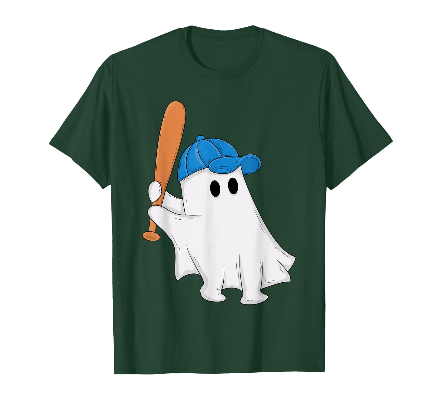 Funny Boo Ghost Baseball Player Halloween Costume T-Shirt