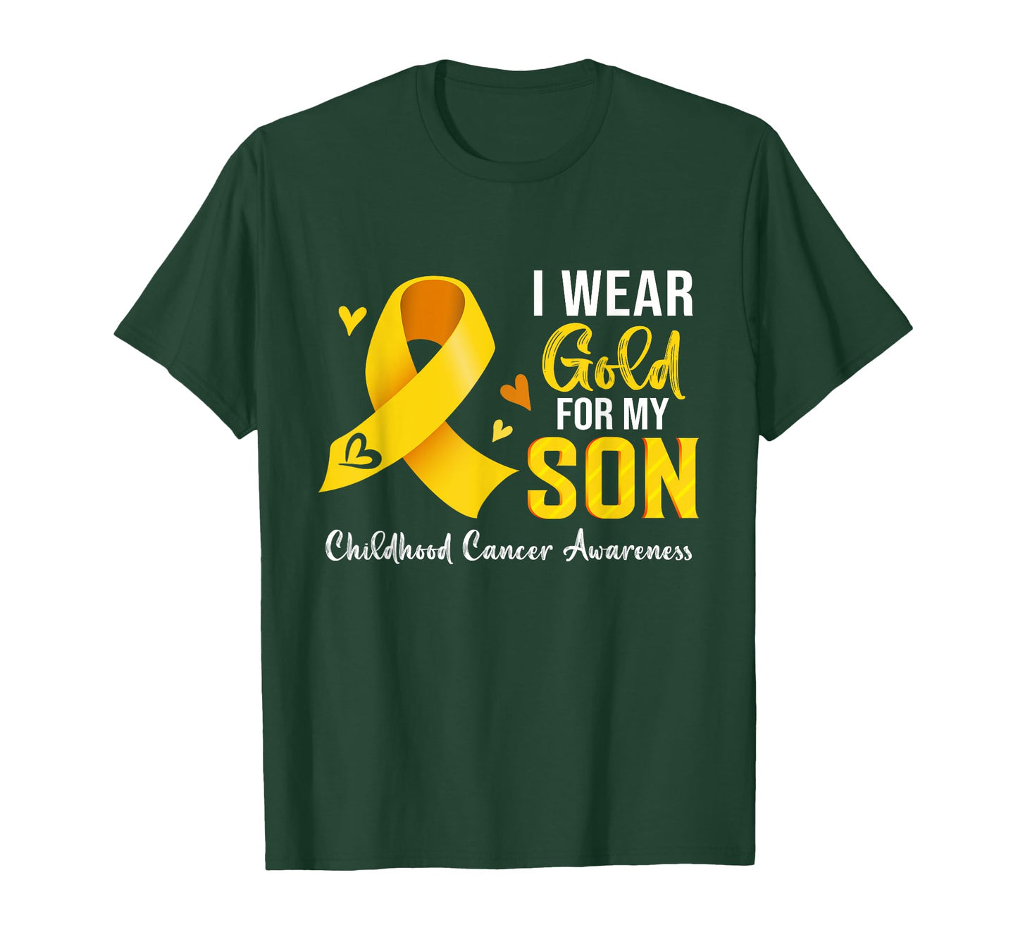 I Wear Gold For My Son Childhood Cancer Awareness T-Shirt