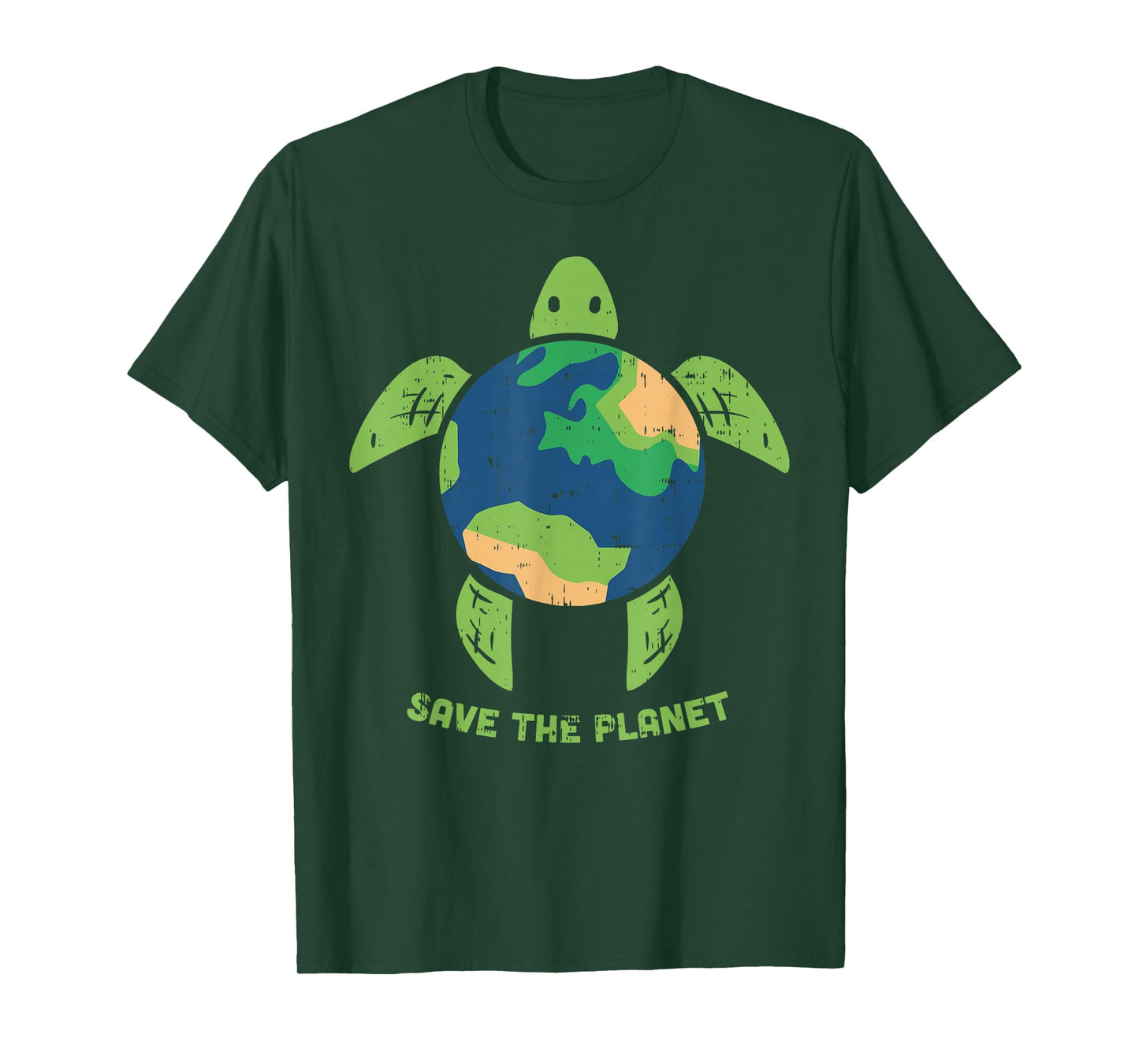 Save The Planet Earth Day Environment Turtle Recycle Ocean T-Shirt