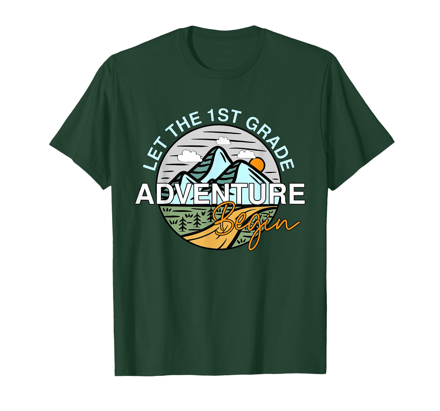 Let The 1st Grade Adventure Begin Funny Back To School T-Shirt