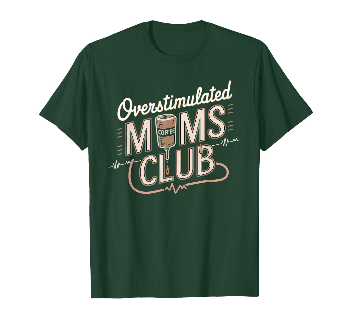 Overstimulated Moms Club Tshirt Mom Depression Mental Health T-Shirt
