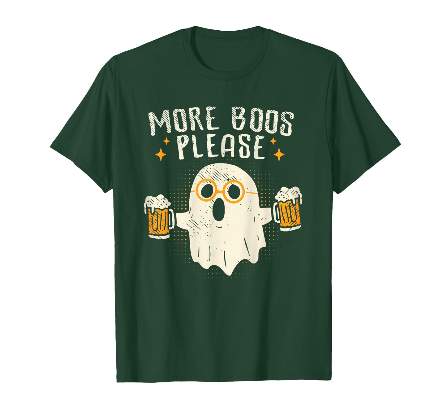 Retro More Boos Please Ghost Beer Halloween Costume Men Boys T-Shirt