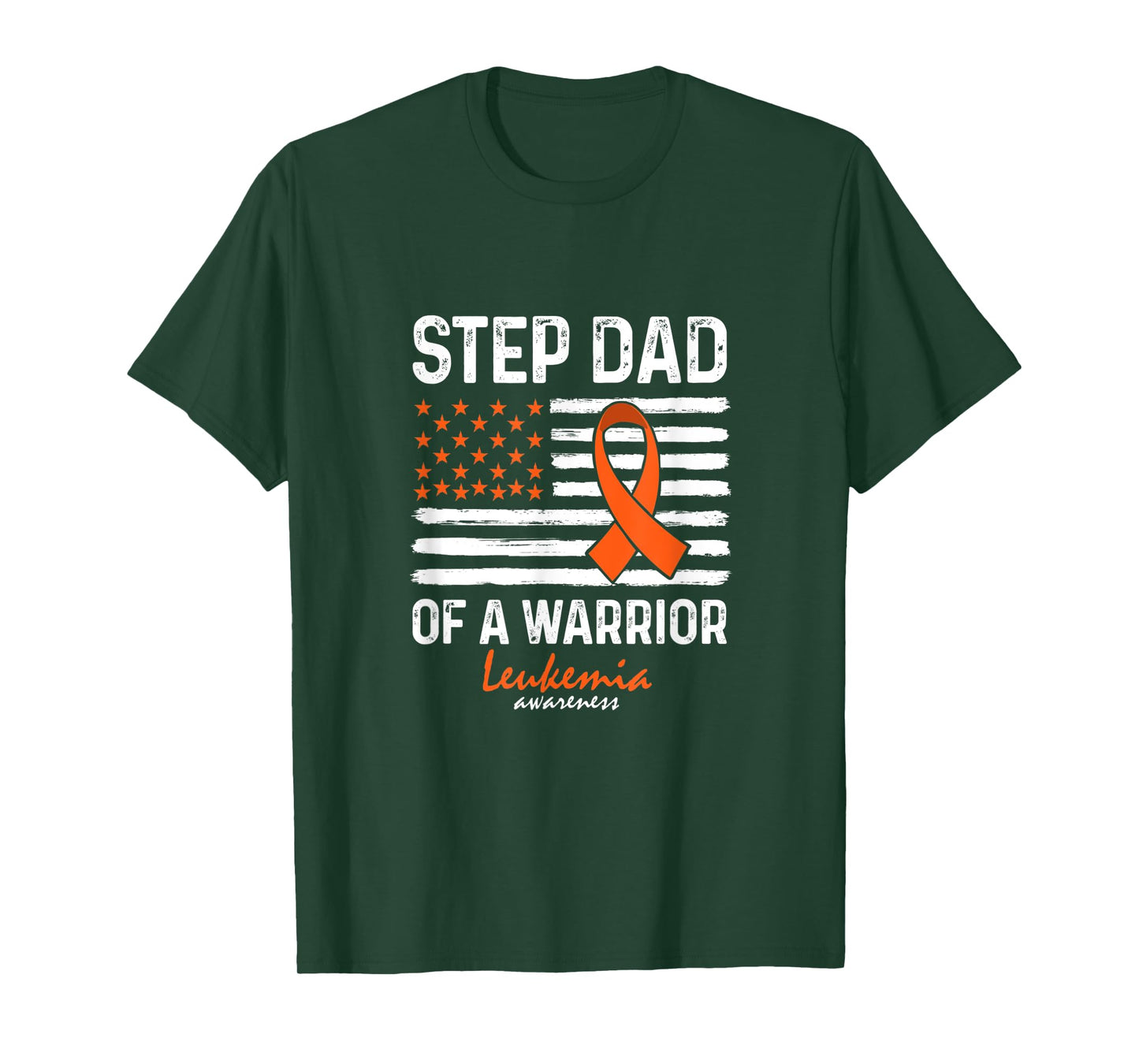 Leukemia Blood Cancer Survivor Support Step Dad Of A Warrior T-Shirt